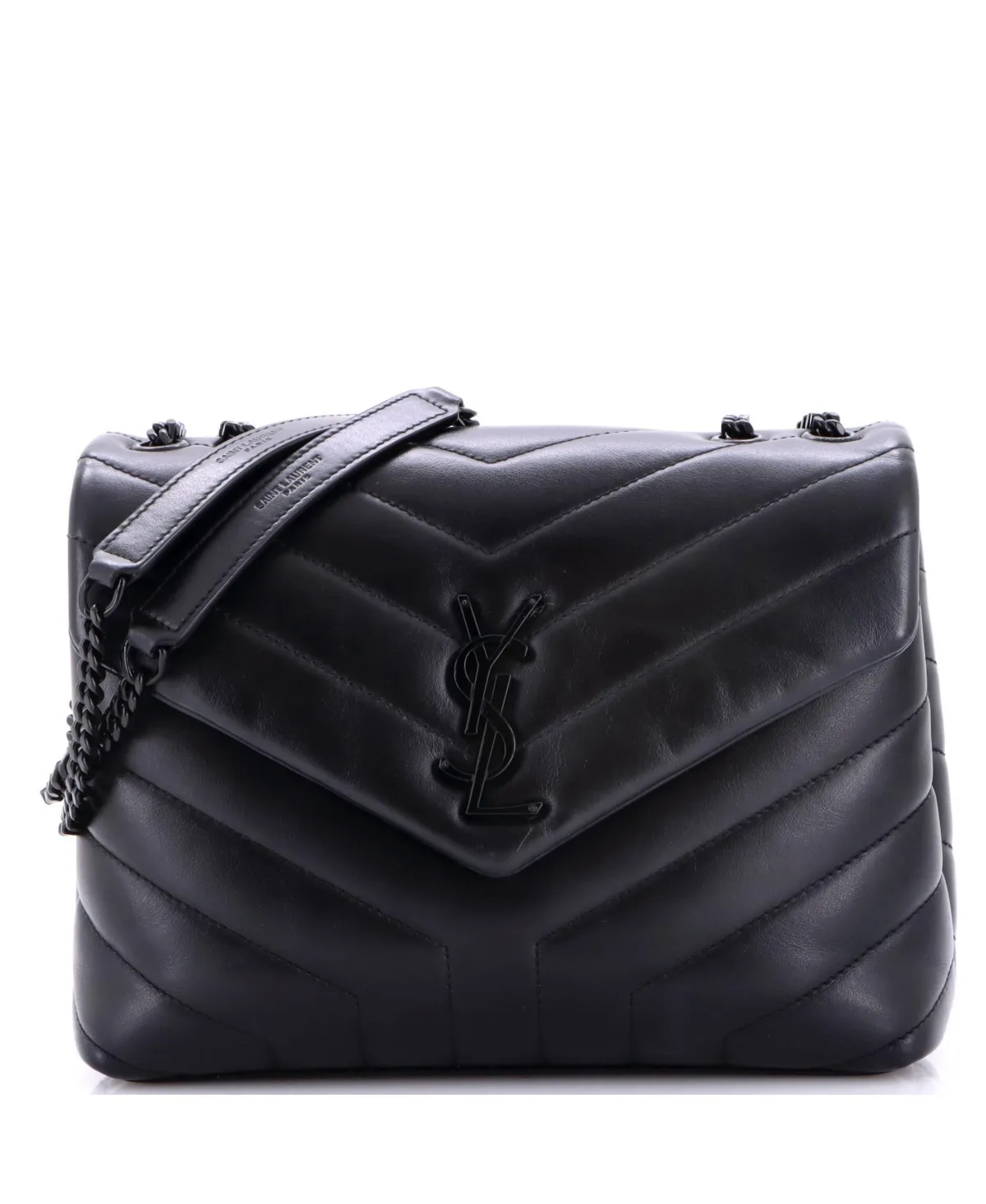 Pre-Owned Loulou Matelasse Chevron Small Shoulder Bag by Saint Laurent