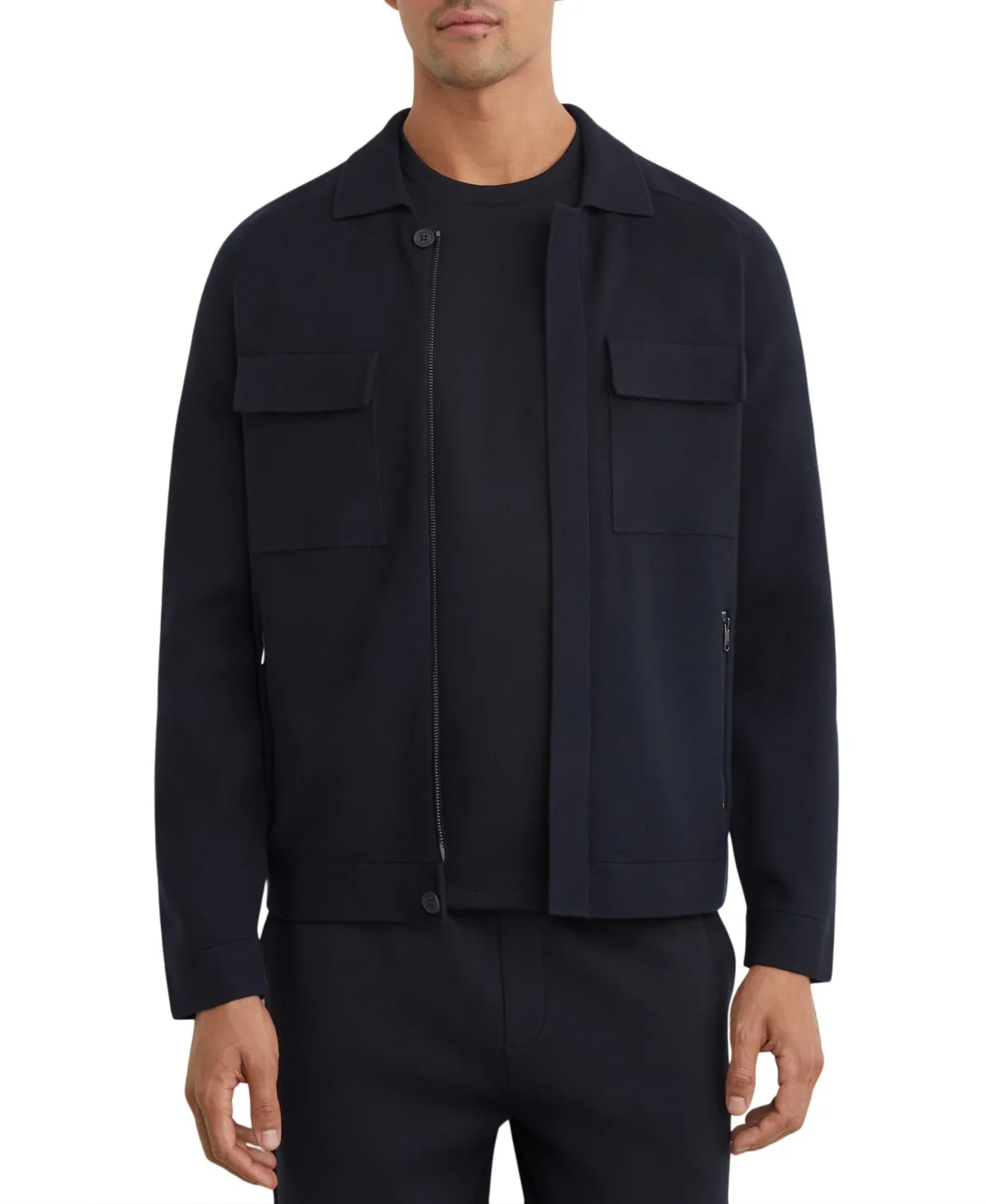 Fleetwood Compact-Knit Regular-Fit Jacket by Reiss
