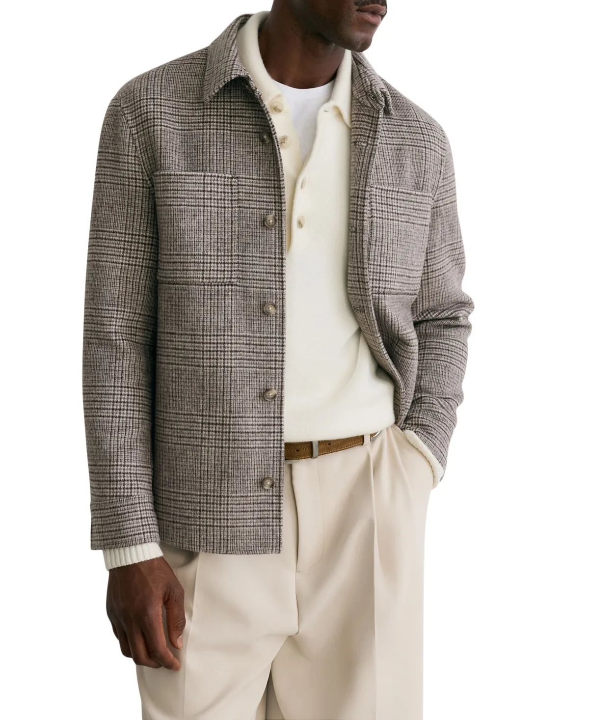 Gano Check Wool-Blend Classic Fit Overshirt
