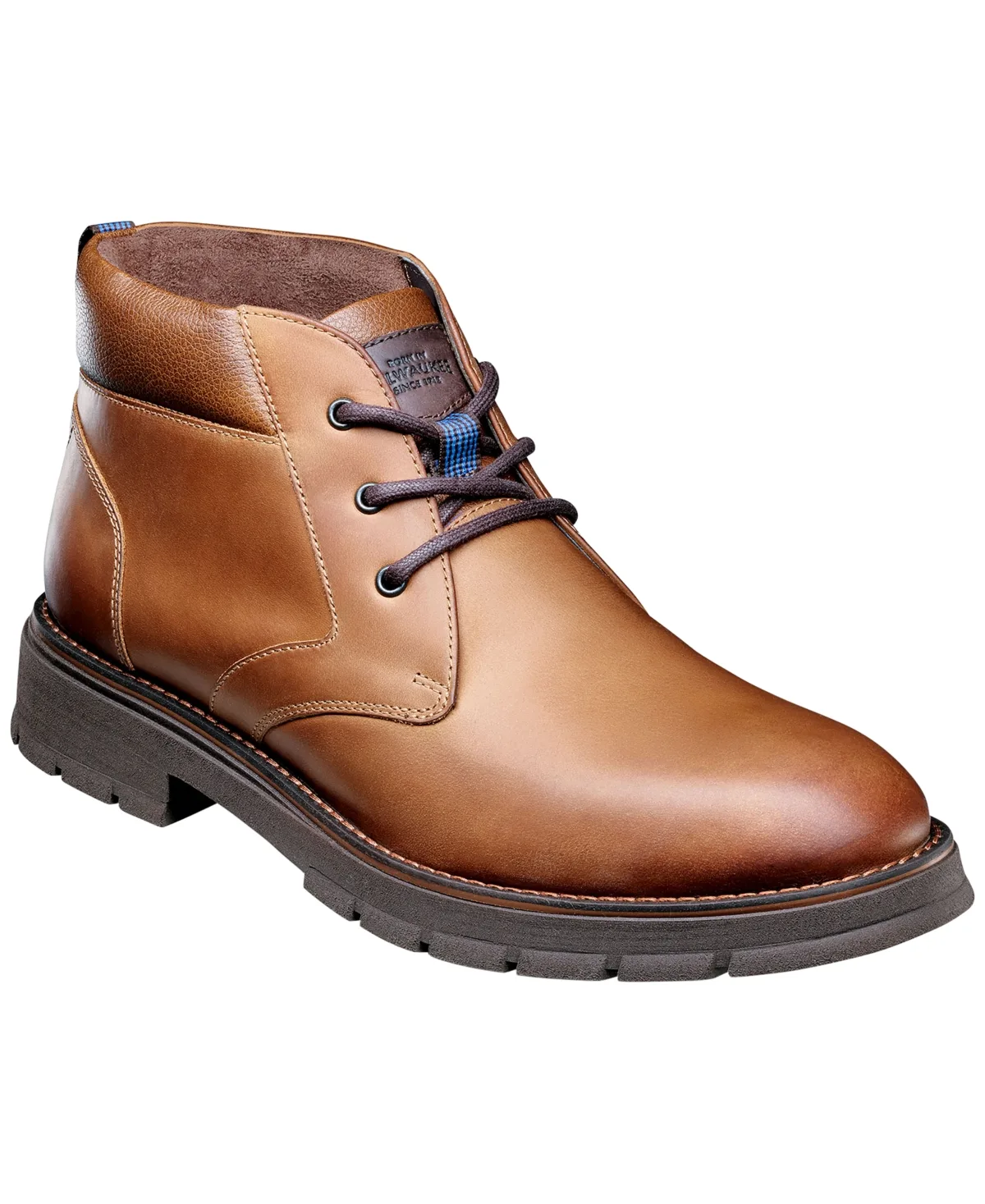 Briggs Plain Toe Chukka Leather Boots