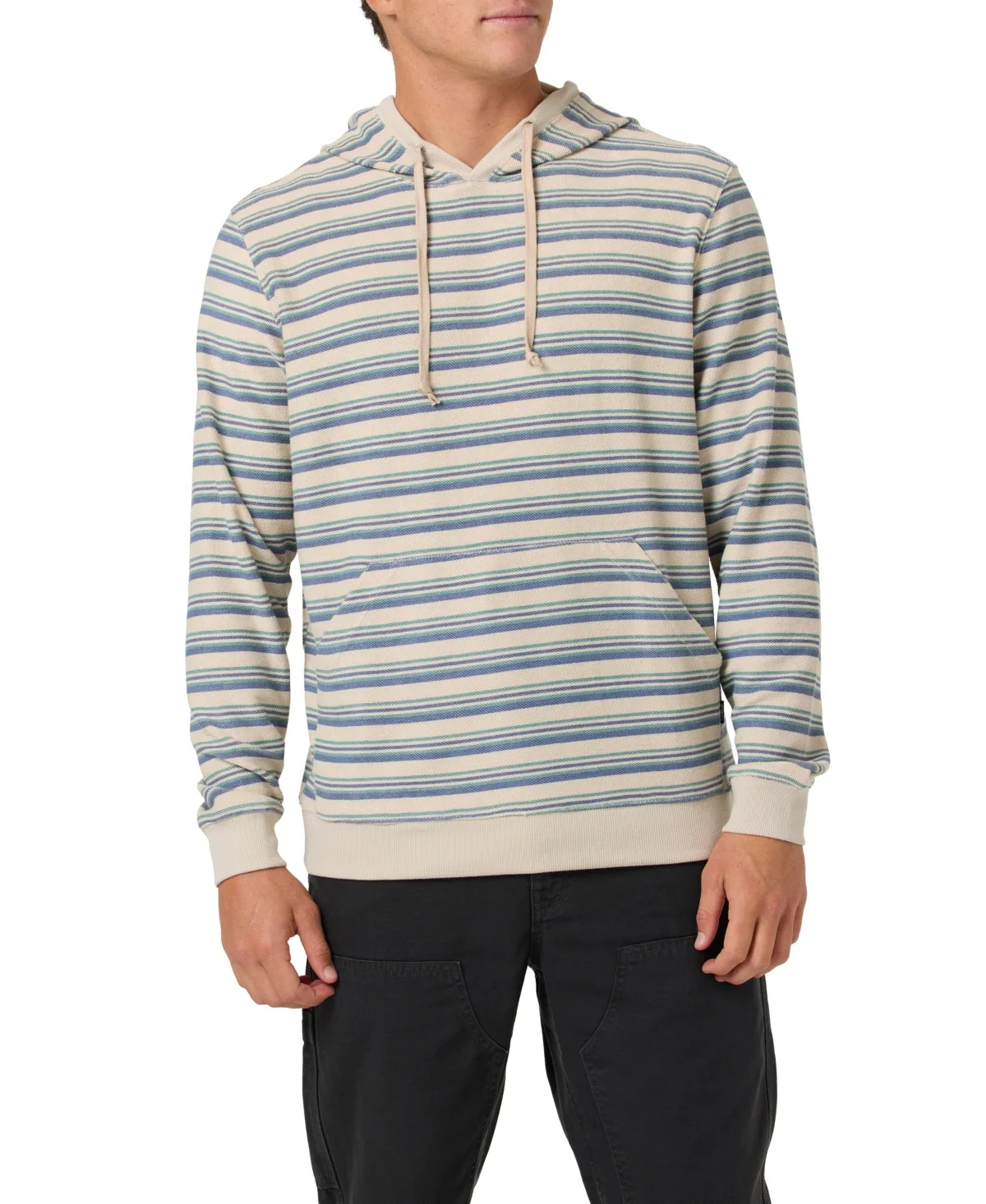 Arlo Long-Sleeve Kangaroo-Pocket Pullover Hoodie