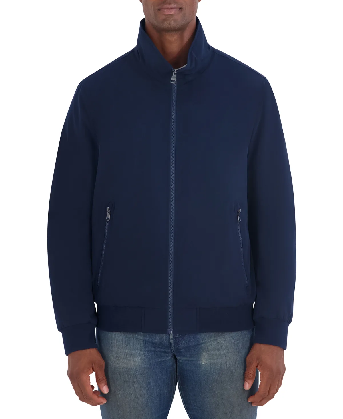 Fleece-Lined Regular-Fit Bomber Jacket