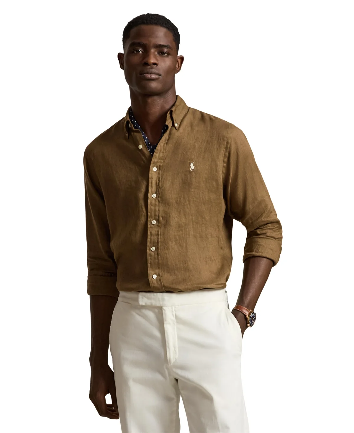 Classic Fit Linen Shirt by Polo Ralph Lauren