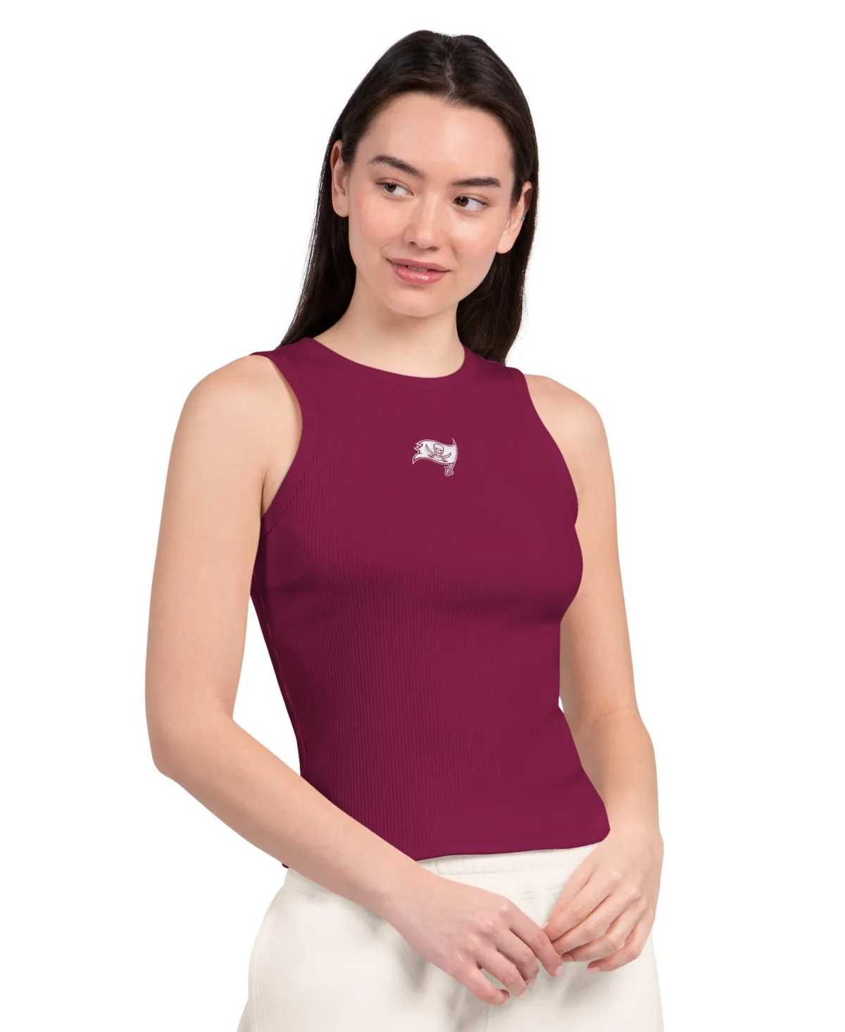 Tampa Bay Buccaneers Crewneck Cropped Tank Top by Starter