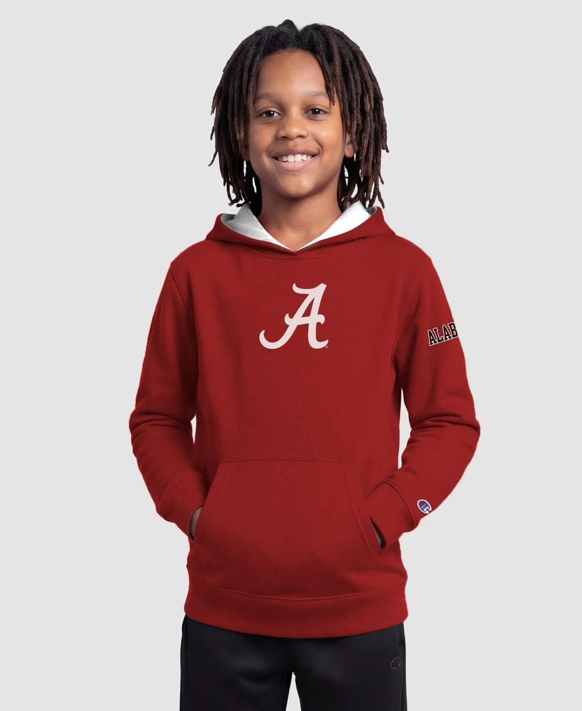 Alabama Crimson Tide Relaxed-Fit Front-Pocket Fleece Hoodie by Champion