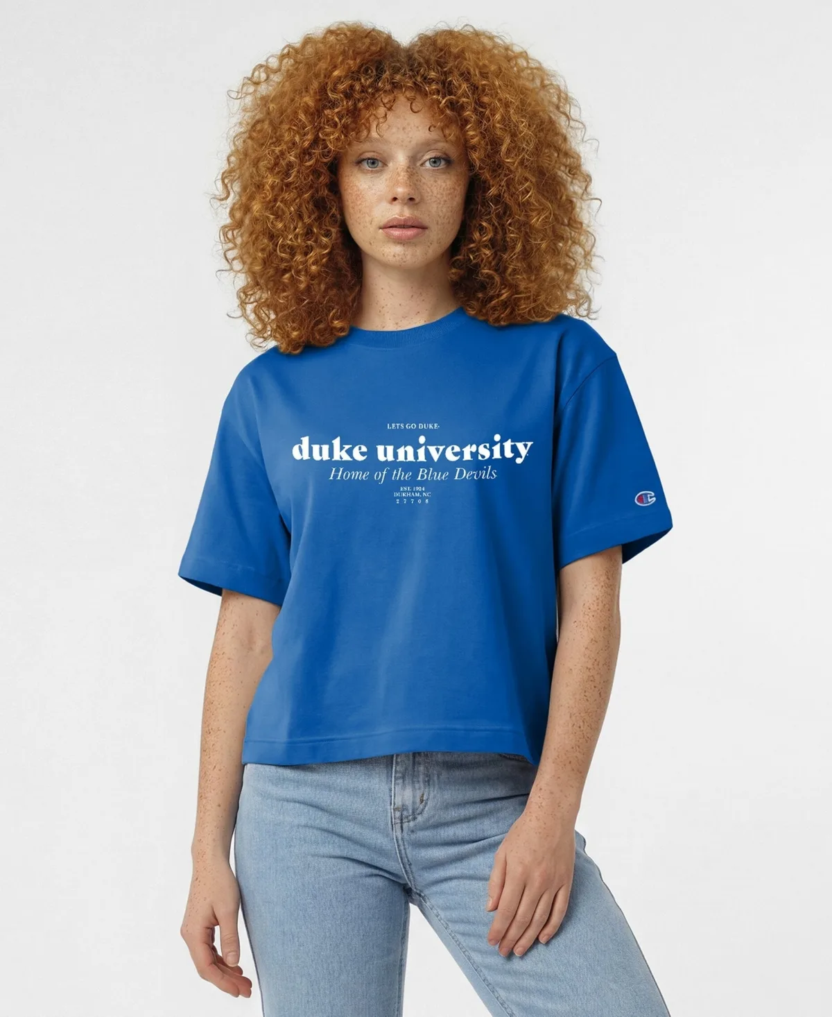 Graphic Short-Sleeve Boxy T-Shirt by Champion