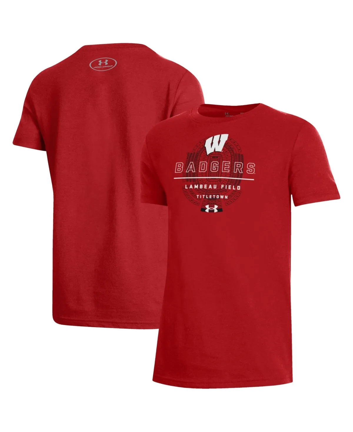 Wisconsin Badgers Tonal Stadium Graphic T-Shirt by Under Armour