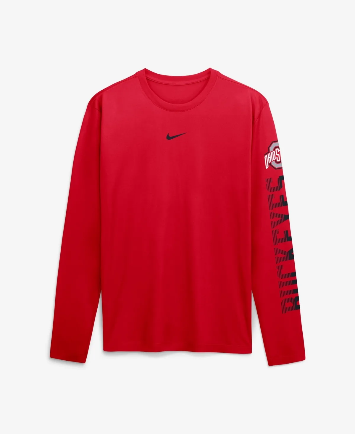 Ohio State Buckeyes Primetime Logo Sleeve Legend Dri-Fit Long Sleeve T-Shirt by Nike