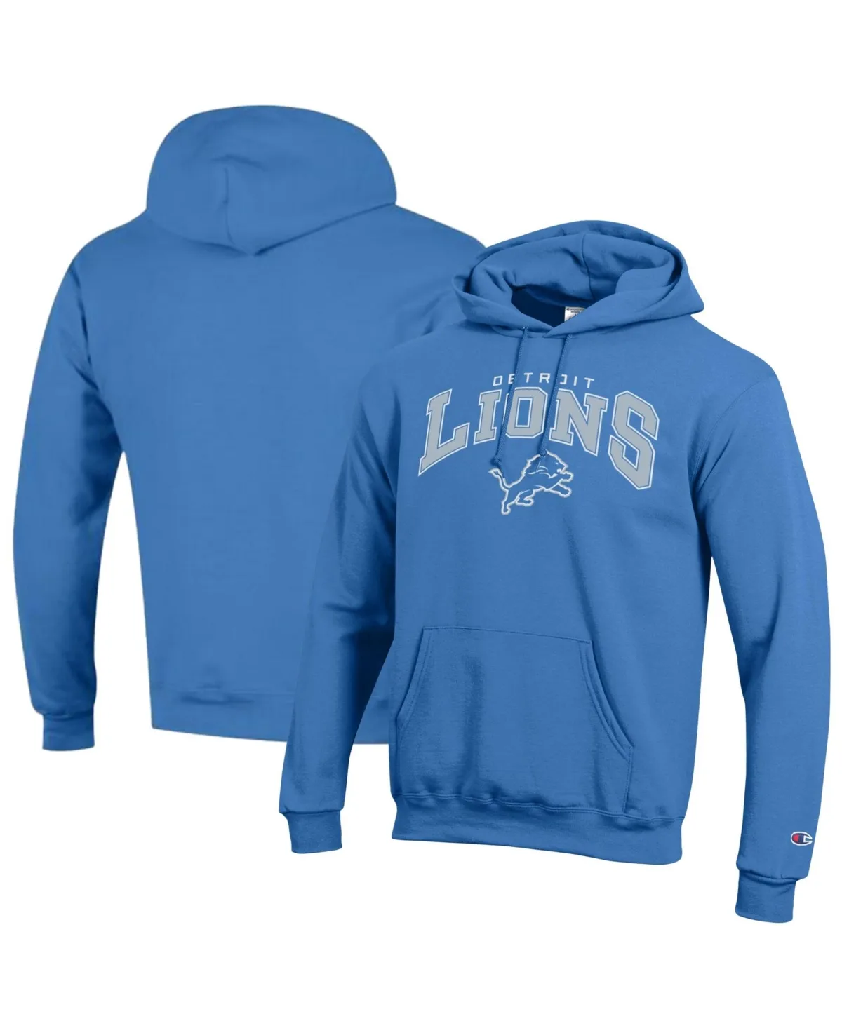 Detroit Lions Power Blend Arch Over Logo Hoodie by Champion