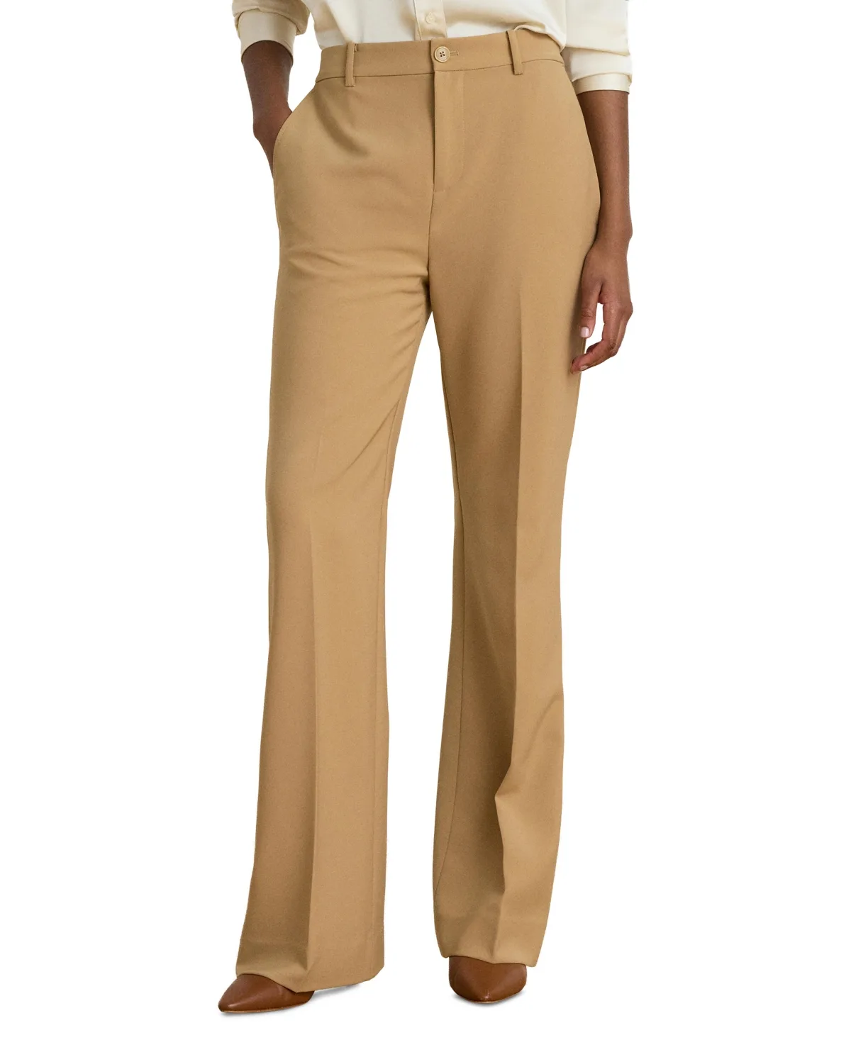 Linley Wide-Leg Stretch Crepe Pants by Ralph Lauren