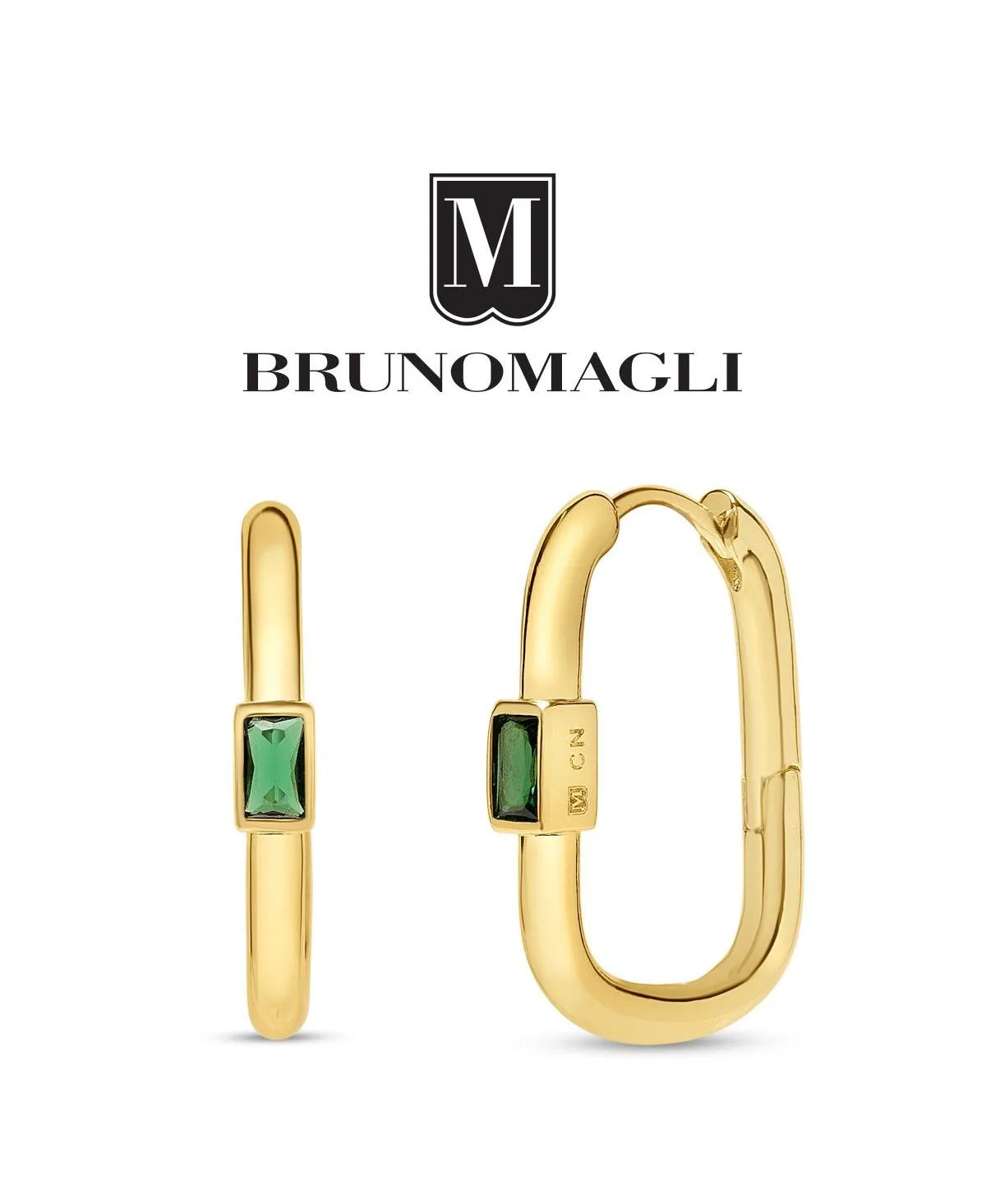 Crystal Gold-Tone Daniela Hoop Earrings
