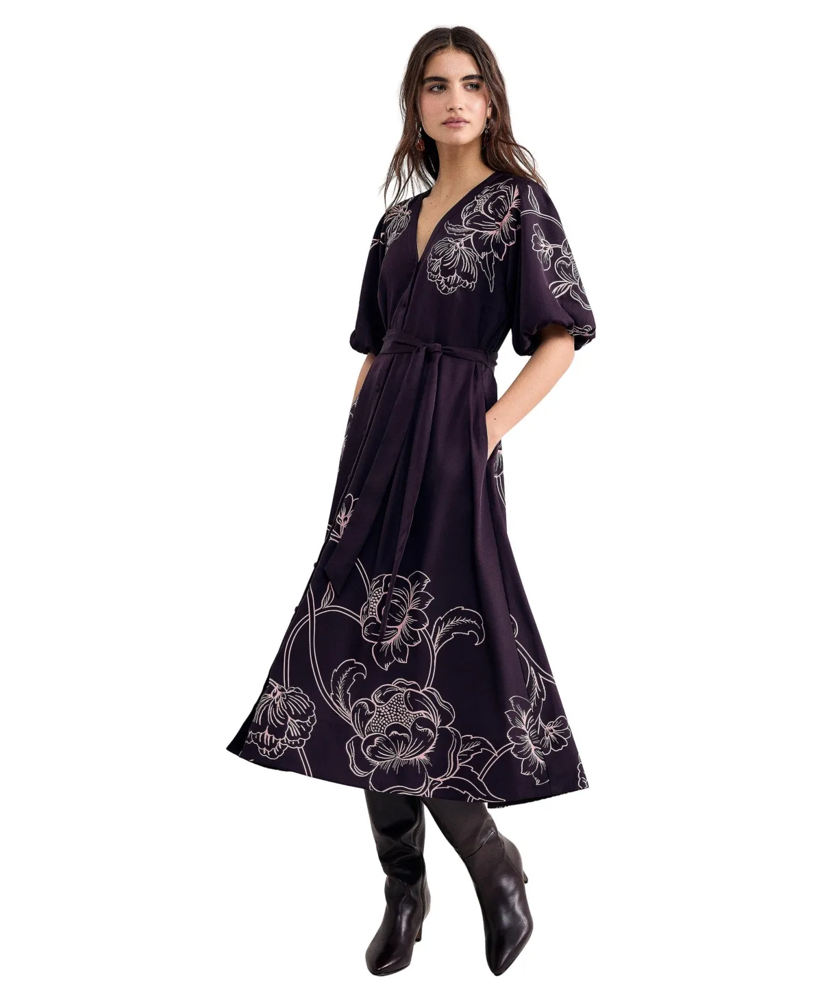 Mabel Print Dress by Phase Eight