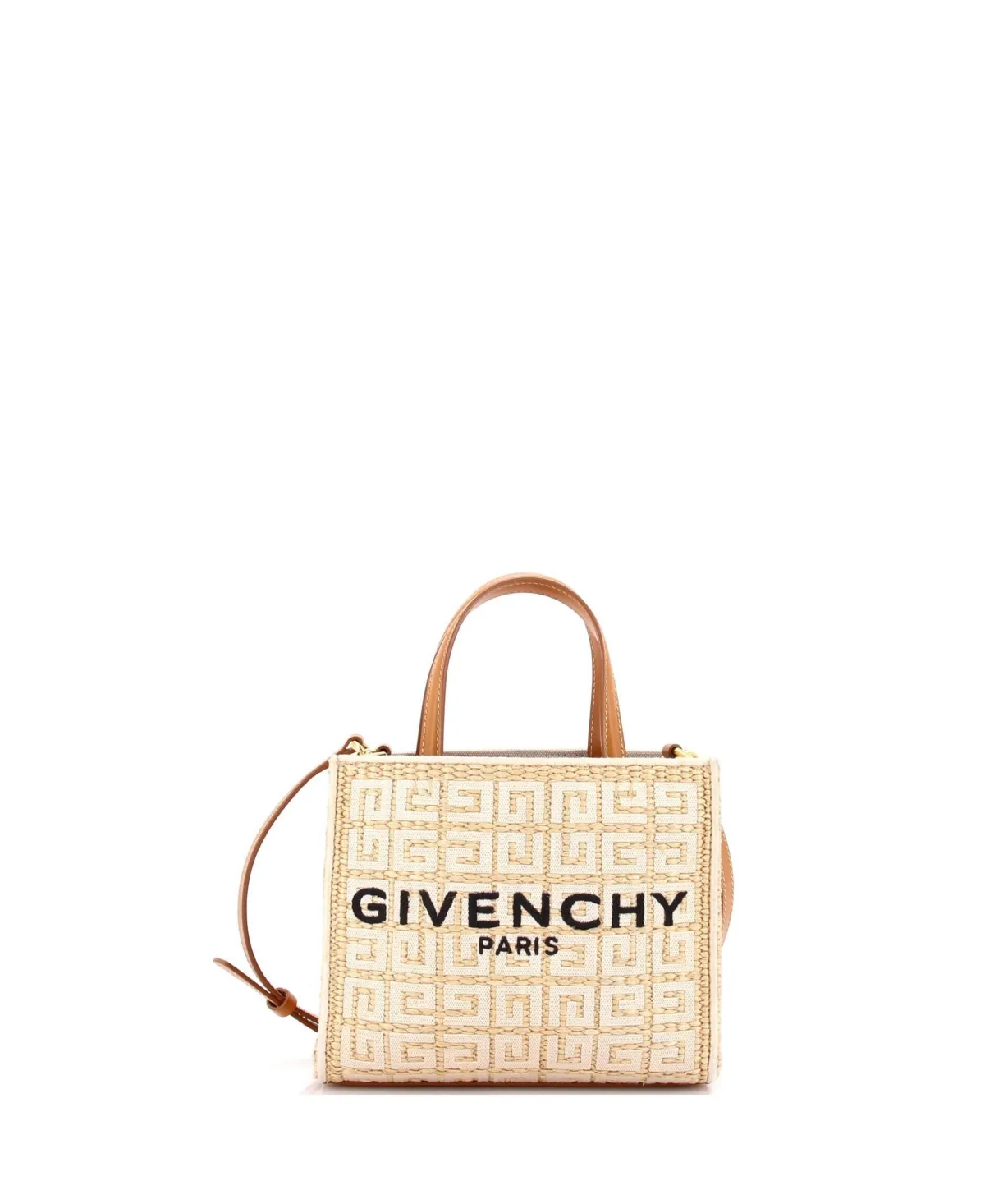 Pre-Owned Givenchy Mini G-Tote 4G Raffia by GIVENCHY
