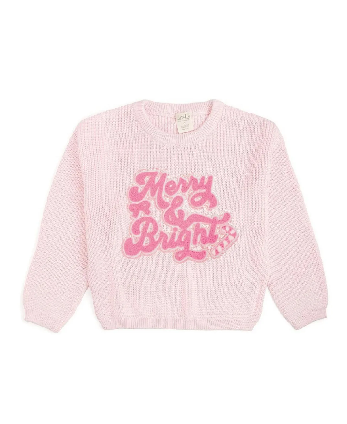 Merry and Bright Patch Christmas Sweater by Sweet Wink