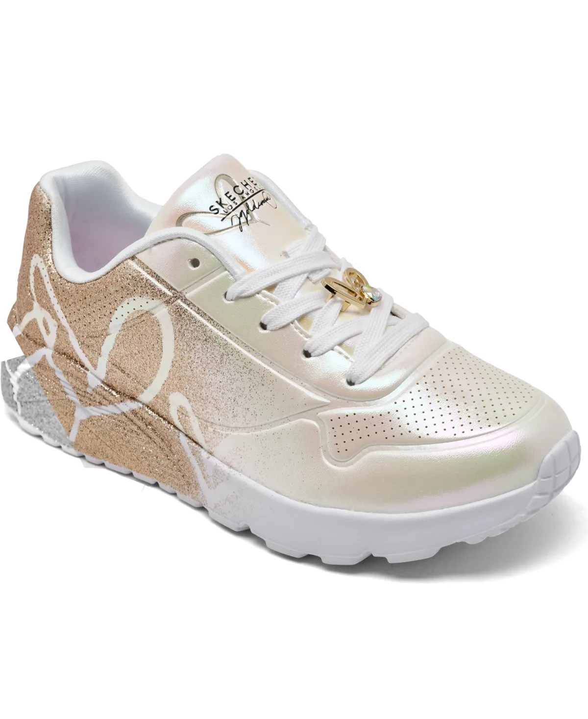 Uno Lite Heartdust Forever Memory Foam Sneakers by Skechers
