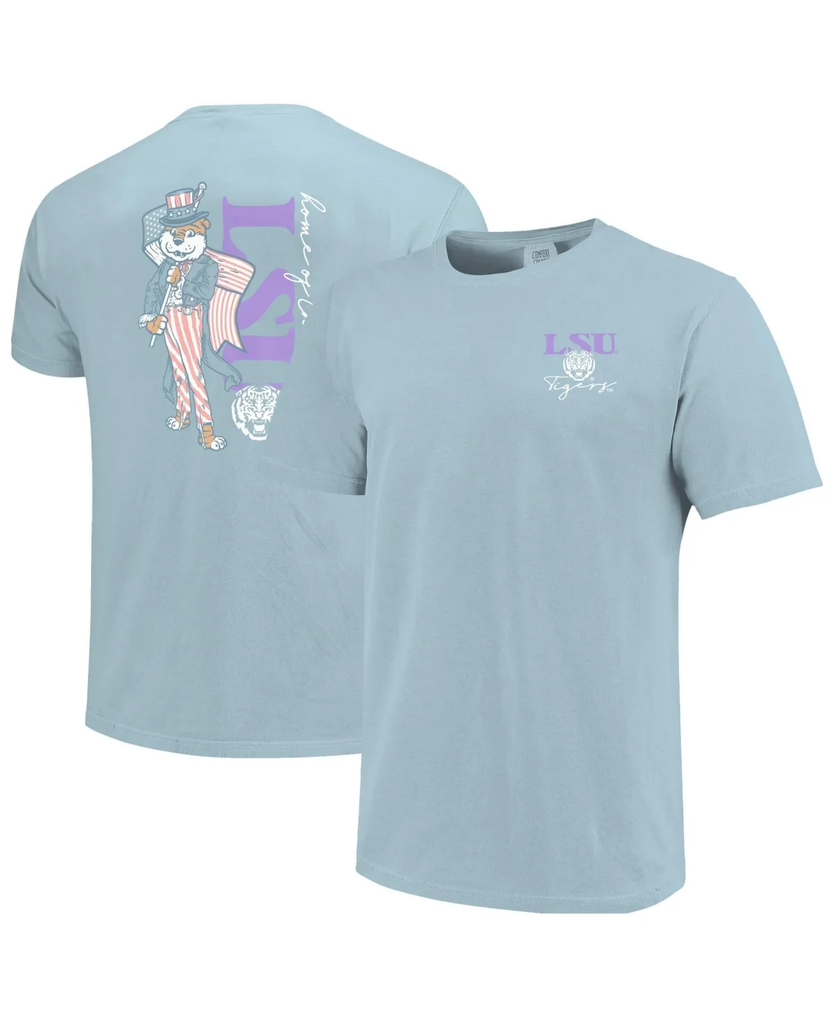 Lsu Tigers Americana Mascot Comfort Colors T-Shirt by Image One