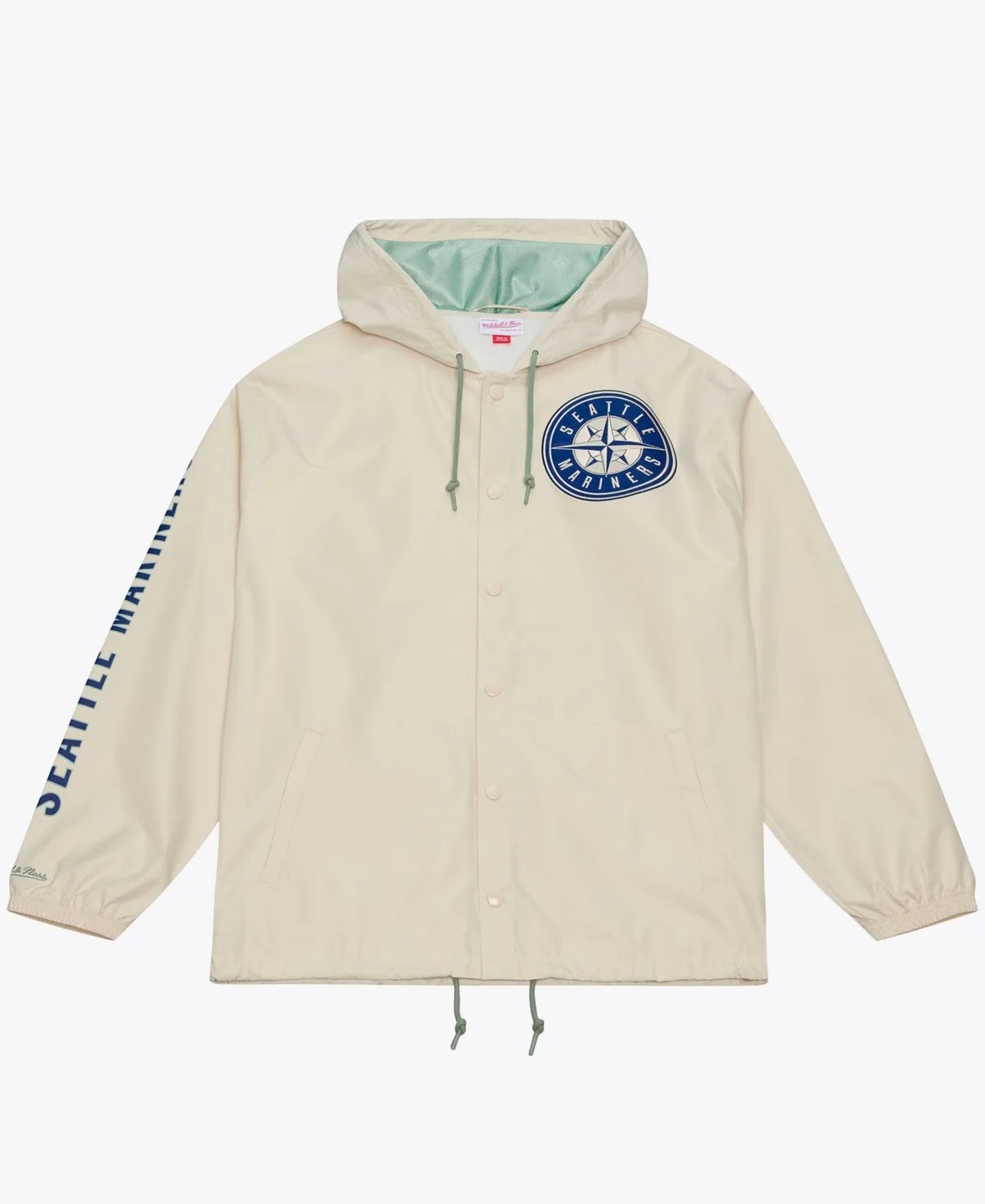 Seattle Mariners Yacht Rock Hooded Windbreaker Jacket by Mitchell & Ness