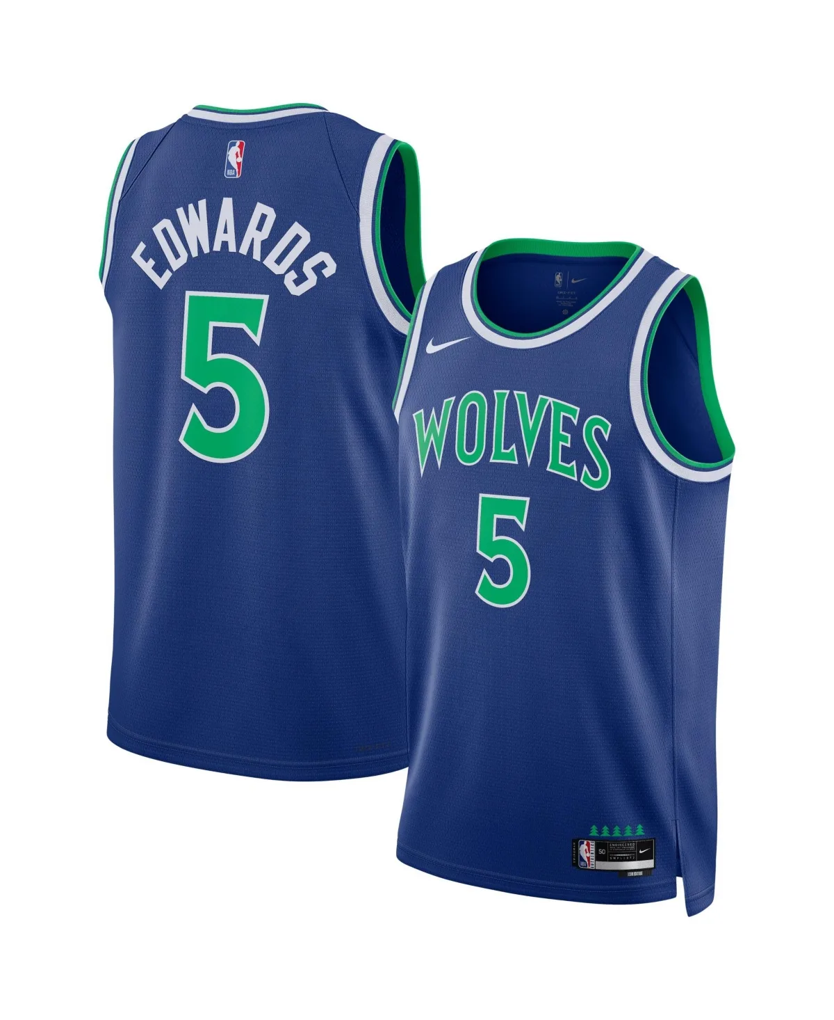 Anthony Edwards Minnesota Timberwolves Swingman Icon Edition Jersey by Nike