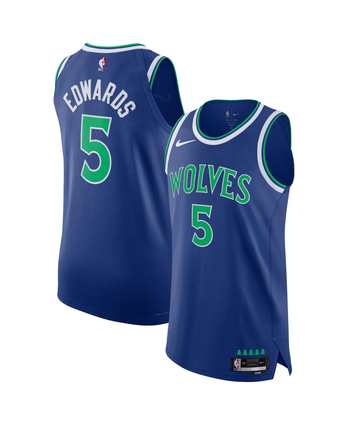Anthony Edwards Minnesota Timberwolves Authentic Icon Edition Jersey by Nike