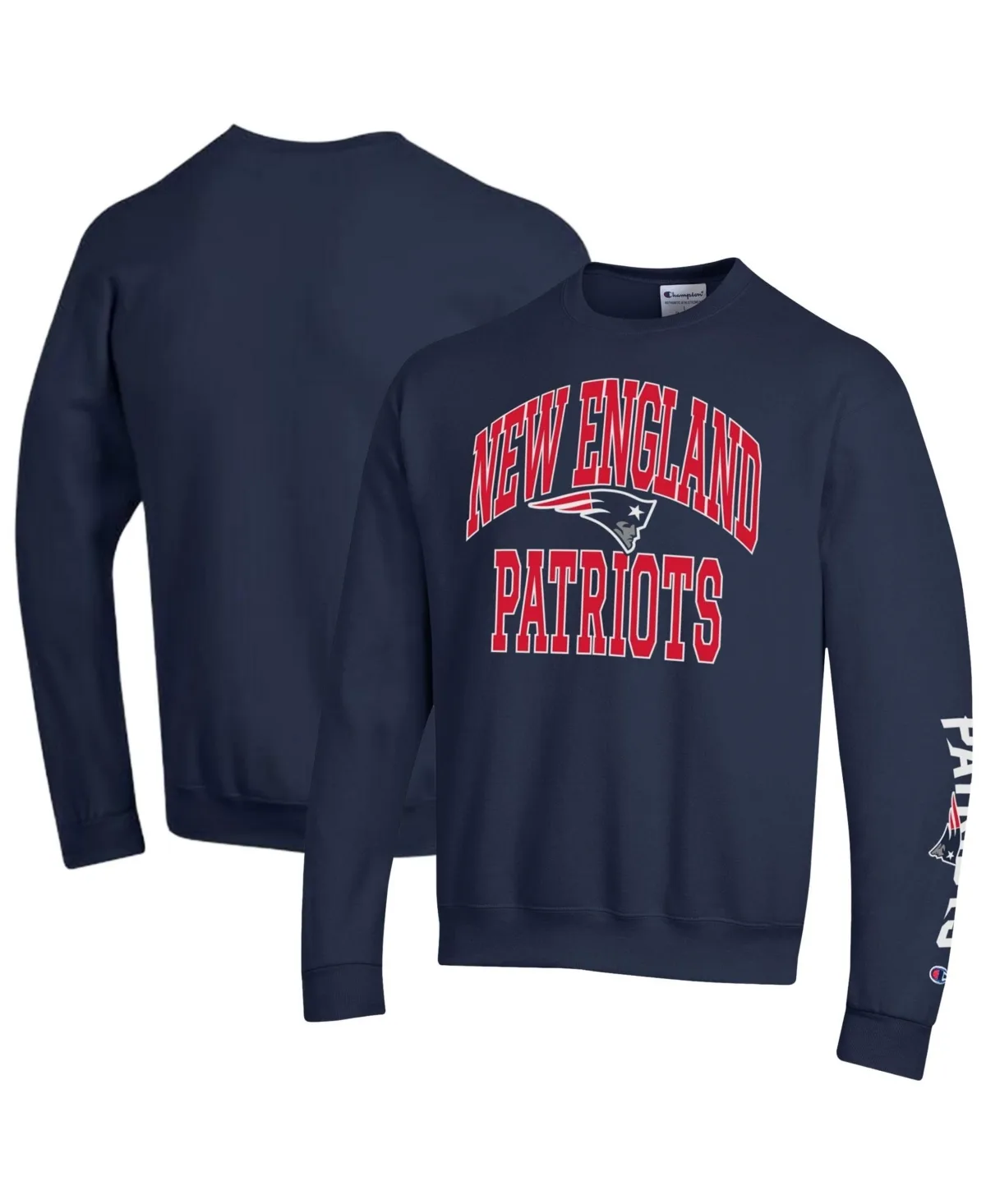 New England Patriots Powerblend Fleece Crewneck Sweatshirt by Champion