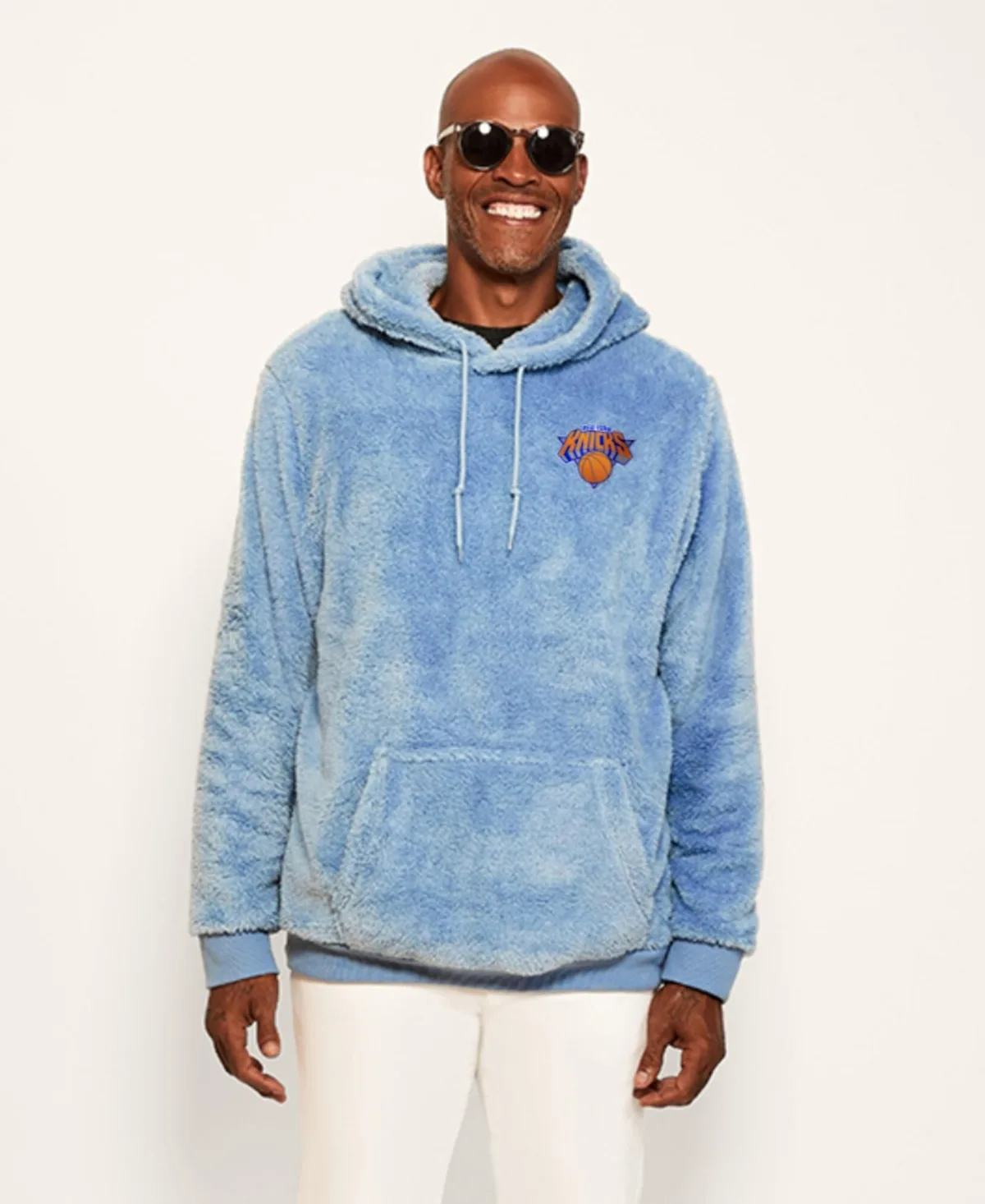 New York Knicks Graphic Sherpa Hoodie by Jill Martin Licensing LLC