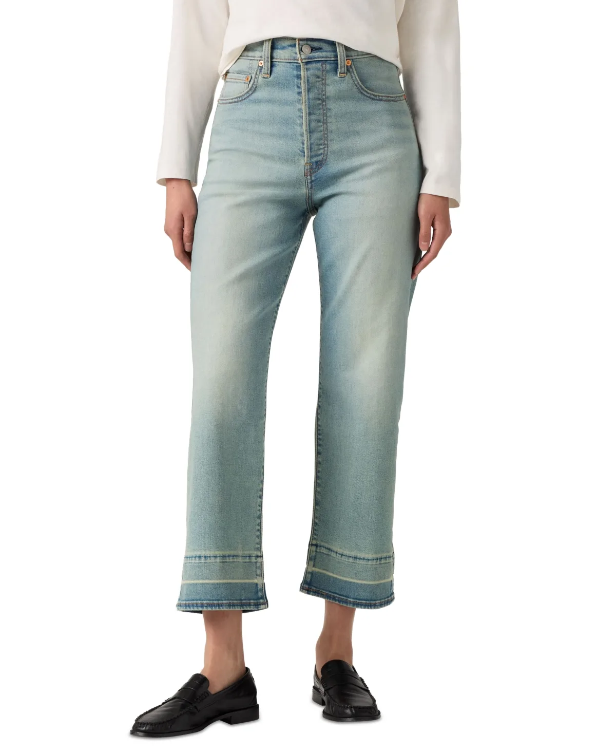 Ribcage High Rise Straight Ankle Jeans by Levi's