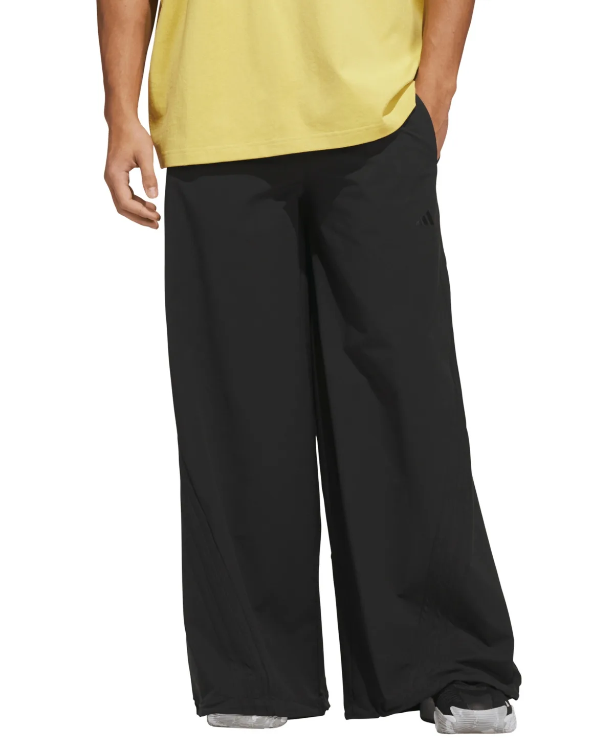 Wide-Leg Loose-Fit Woven-Dobby Pants