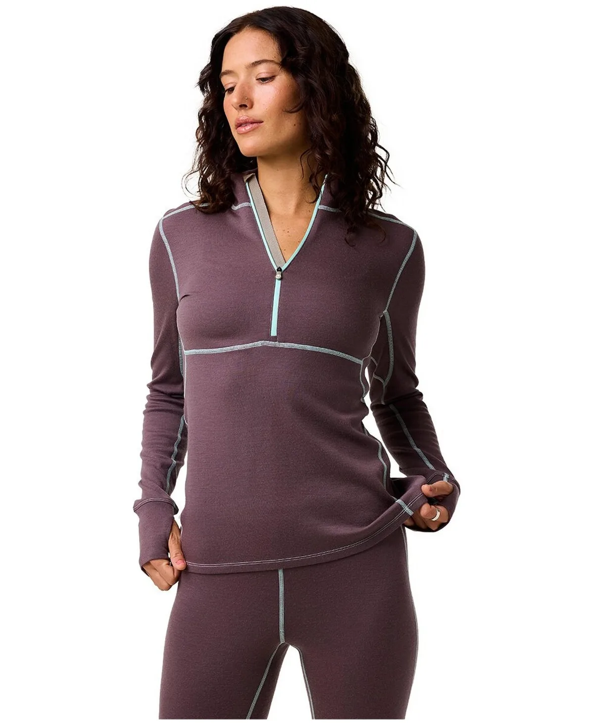 Cedars Rws Merino Mid-Wt Baselayer 1/4-Zip Top Midweight Long Underwear Tops by Backcountry