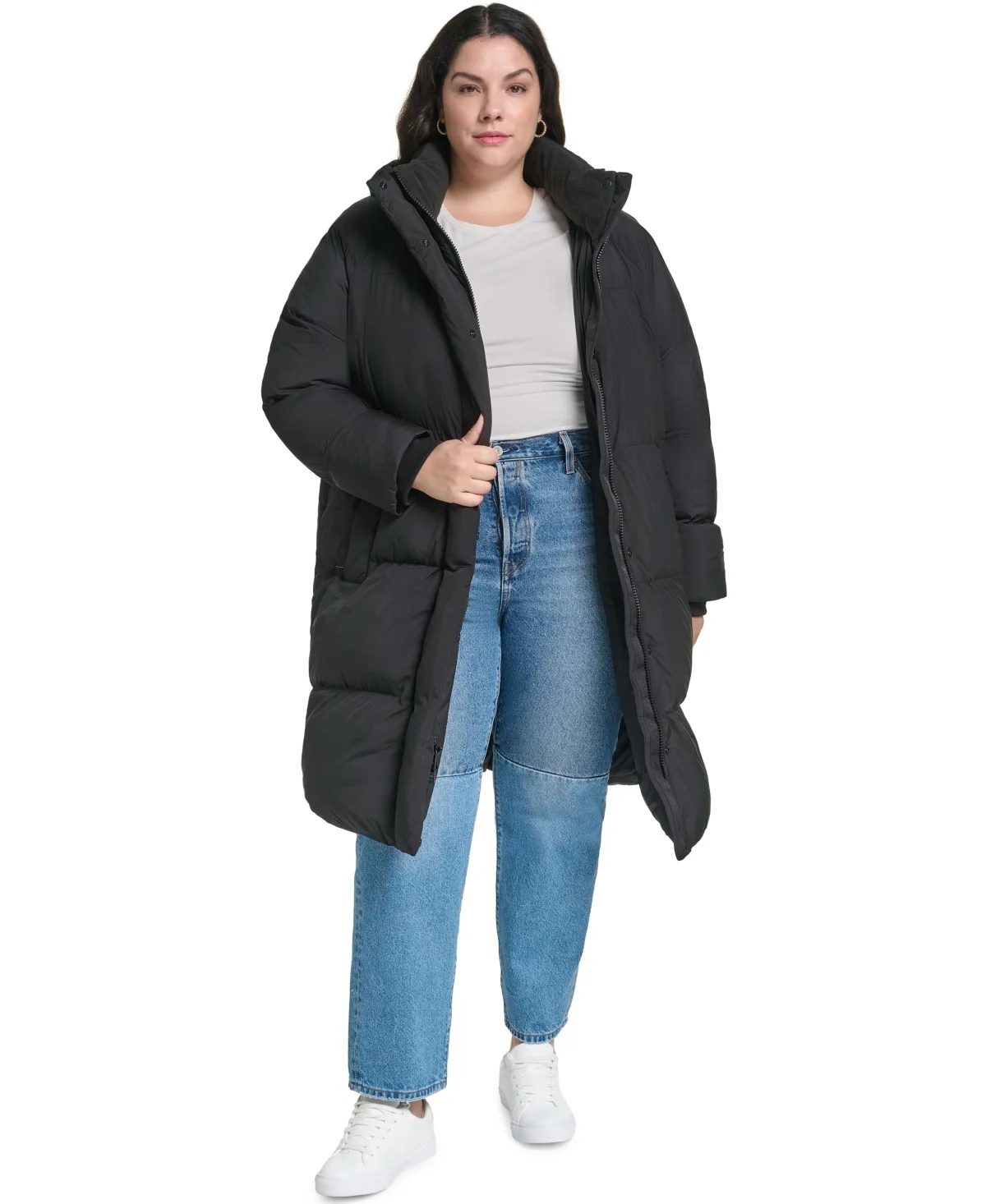 Hooded Puffer Mid-Length Jacket by Levi's