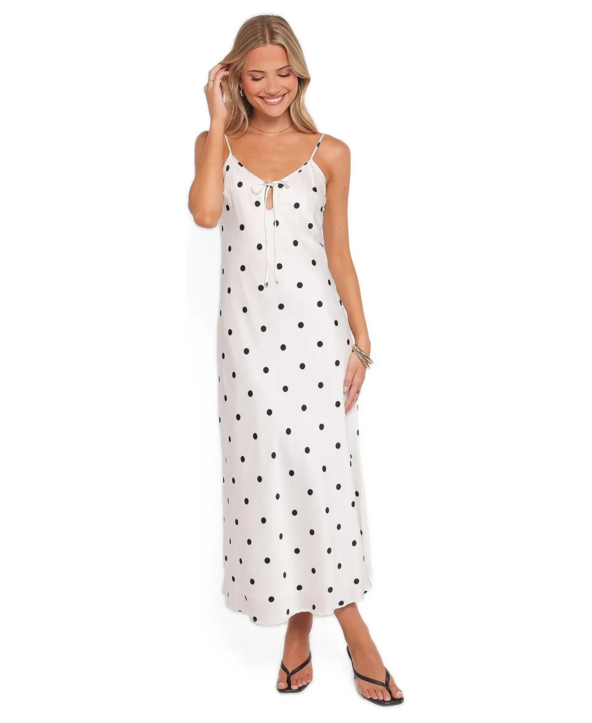Jamila V-Neck Sleeveless Midi Dress