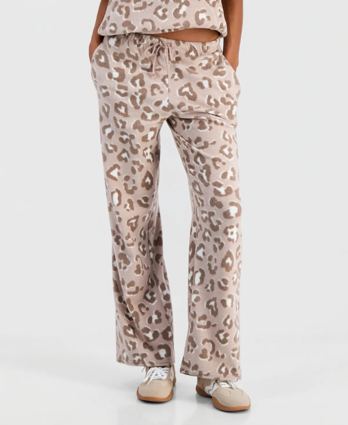 Wide-Leg Ankle Length Drawstring Pants by Hippie Rose