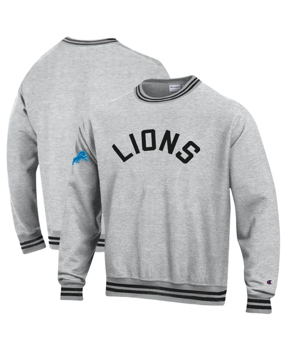 Detroit Lions Reverse Weave Relaxed-Fit Heavyweight Crewneck Sweatshirt by Champion