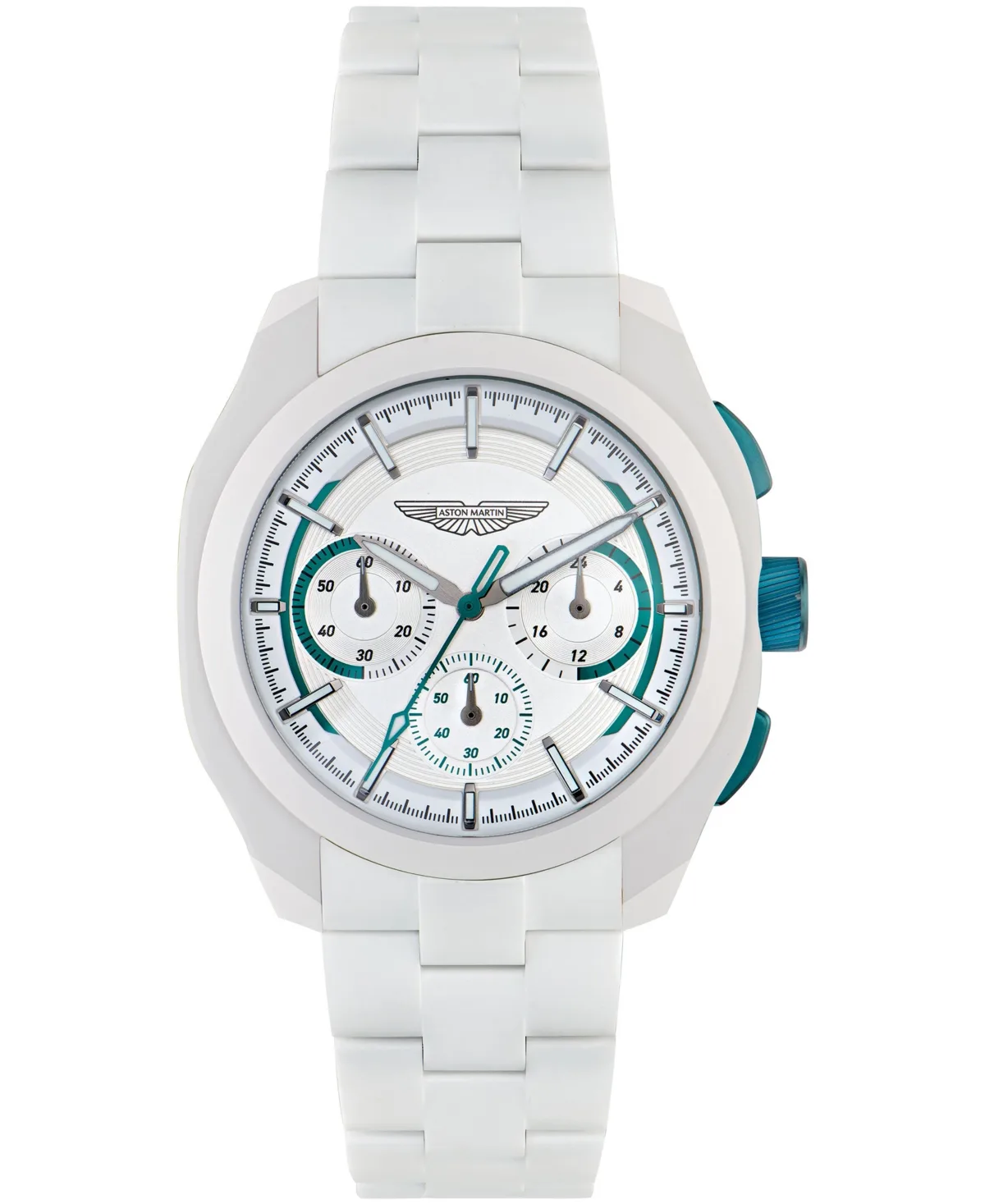 Quartz Three-Hand White Ceramic Bracelet Watch 42mm by Aston Martin