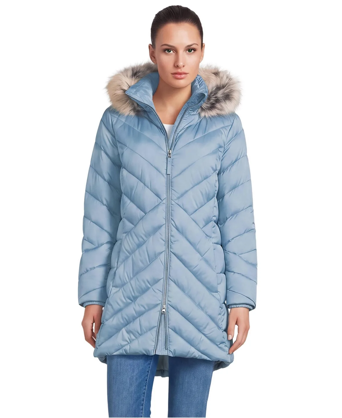 FeatherFree Cozy Fleece Lined Winter Coat by Lands' End