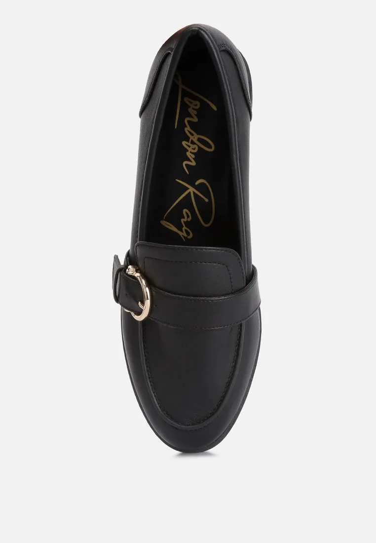 Sheboss Buckle Detail Loafers by London Rag