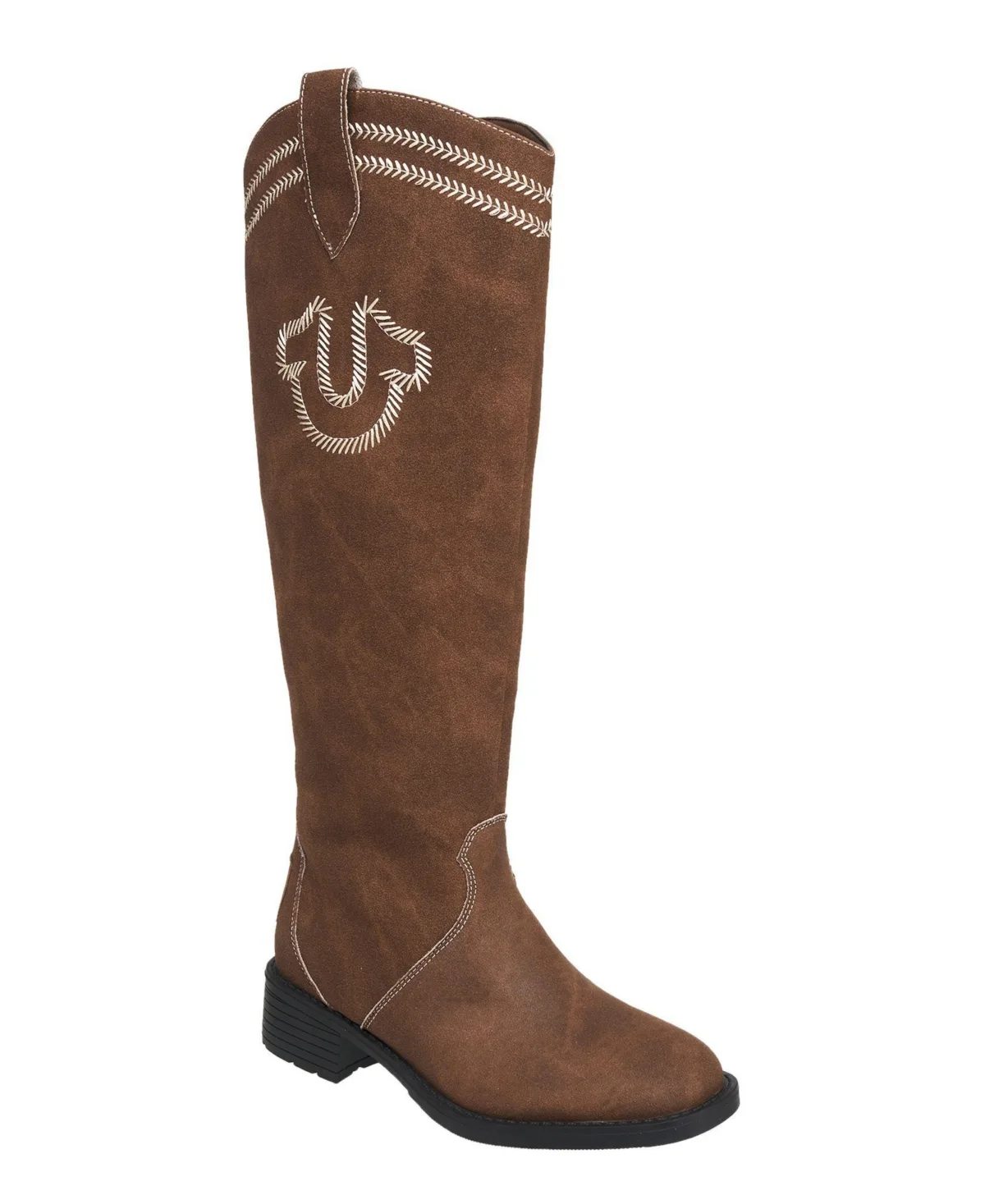 Sza Logo Knee High Cowboy Boot by True Religion