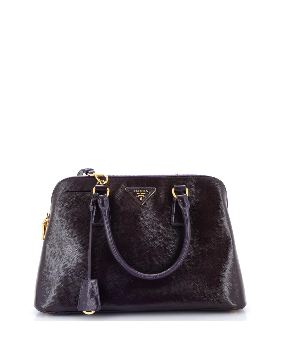 Pre-Owned Prada Medium Promenade Bag Vernice Saffiano Leather by Prada