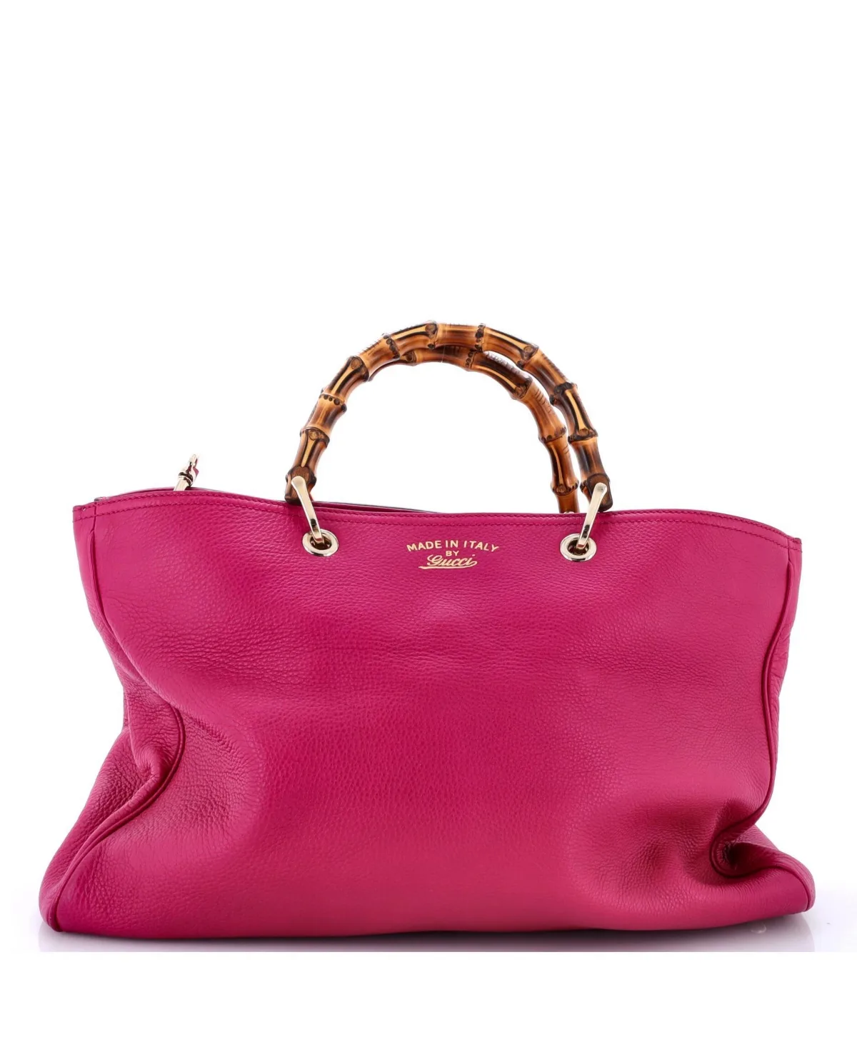 Pre-Owned Gucci Large Bamboo Shopper Tote Leather by Gucci