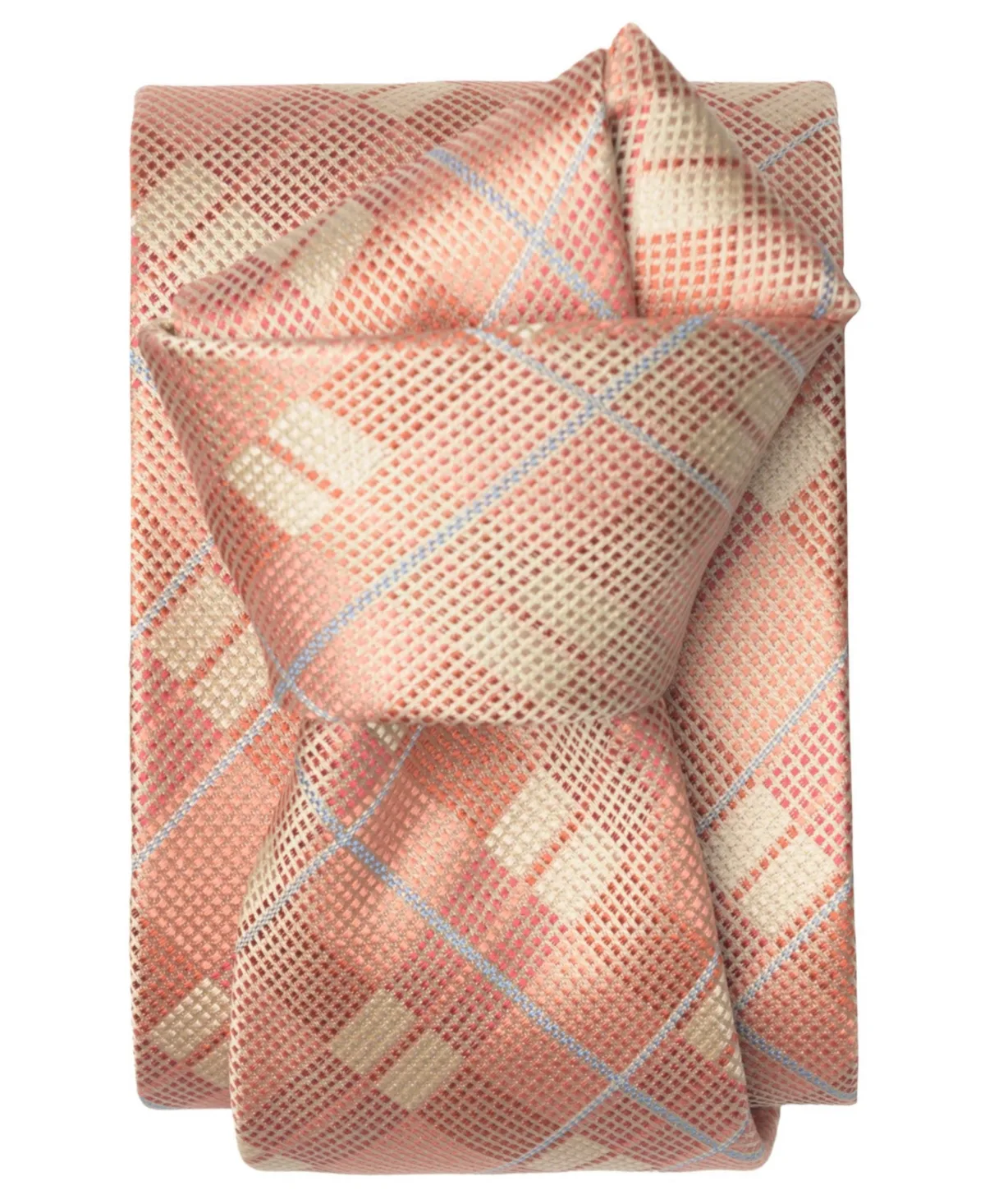 Moscato Plaid Silk Jacquard Tie by Elizabetta