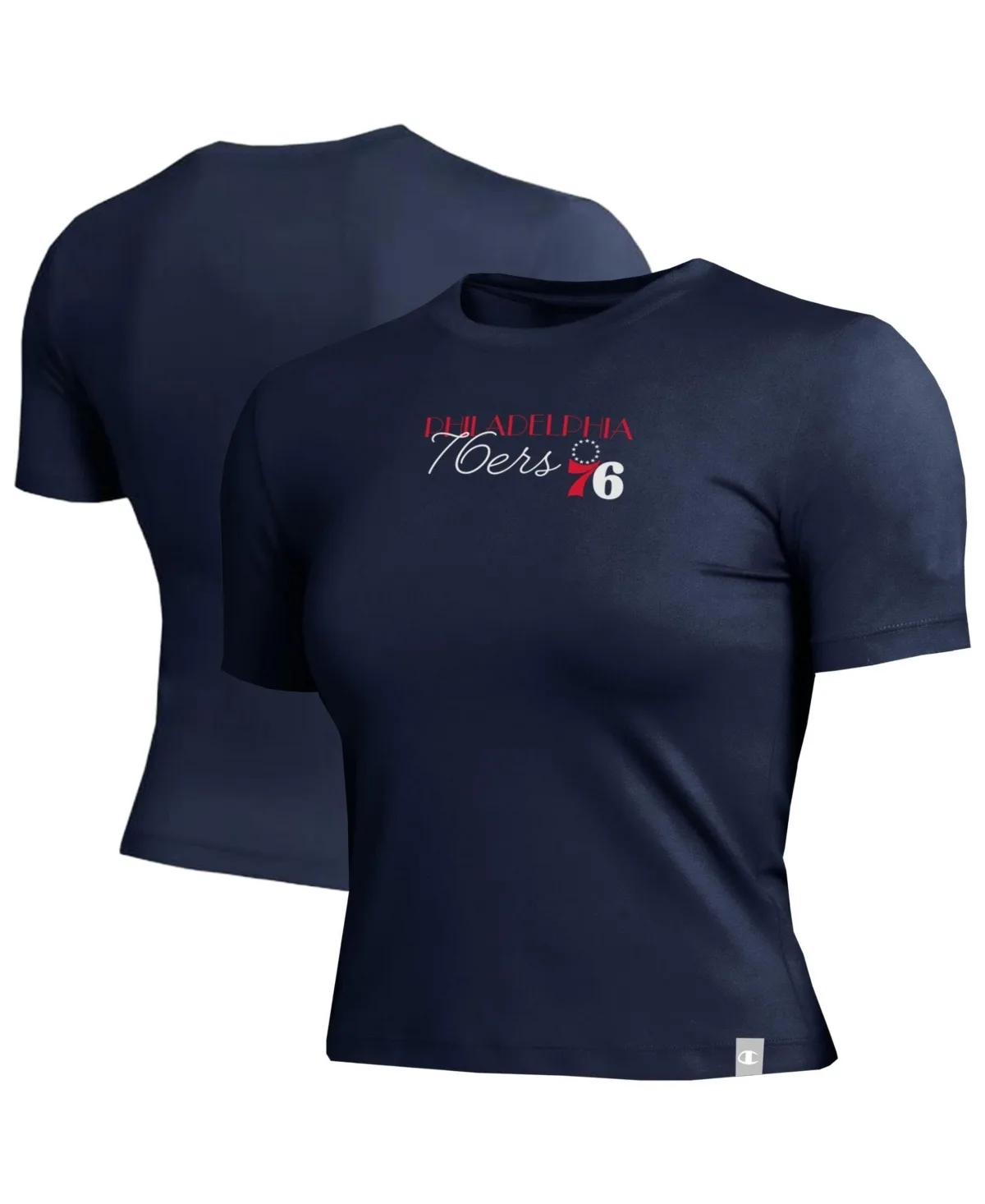 Philadelphia 76ers Graphic Cropped T-Shirt by Champion