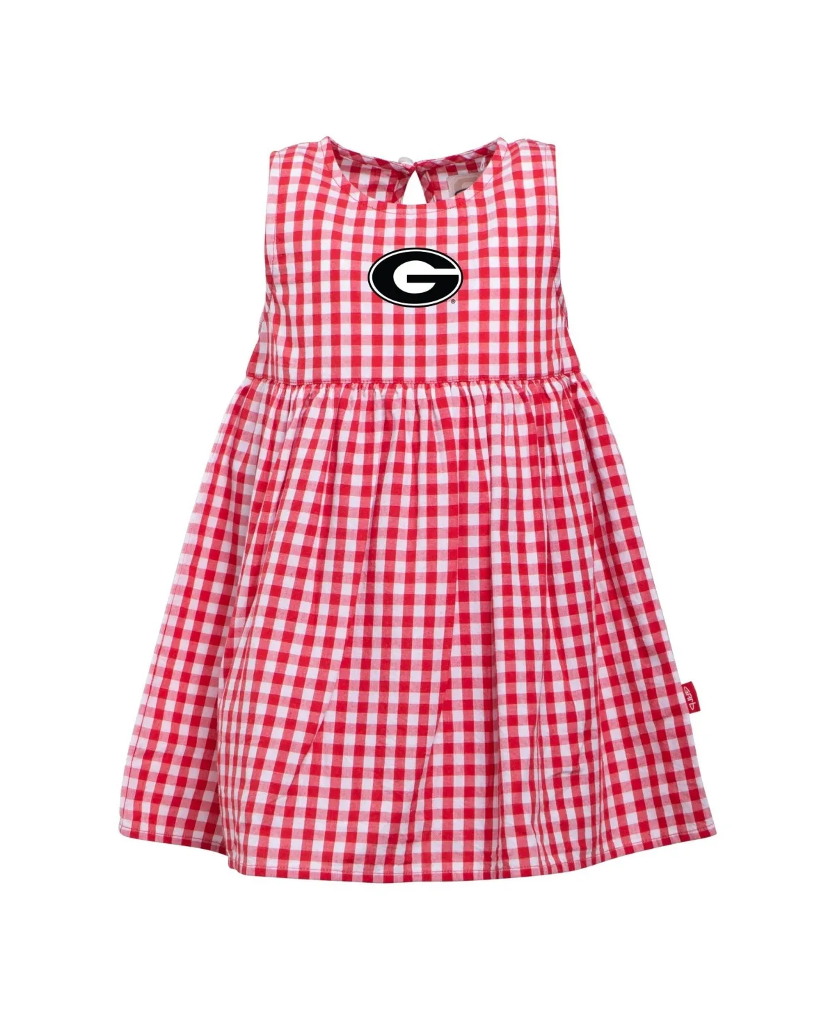 Loren Georgia Bulldogs Gingham A-Line Dress by Garb