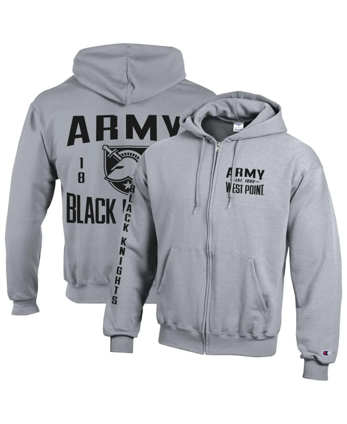 Powerblend Graphic Full-Zip Fleece-Lined Hoodie by Champion