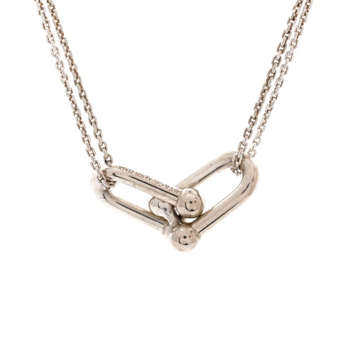 Pre-Owned Tiffany & Co. HardWear Double Link Pendant Necklace by Tiffany & Co.