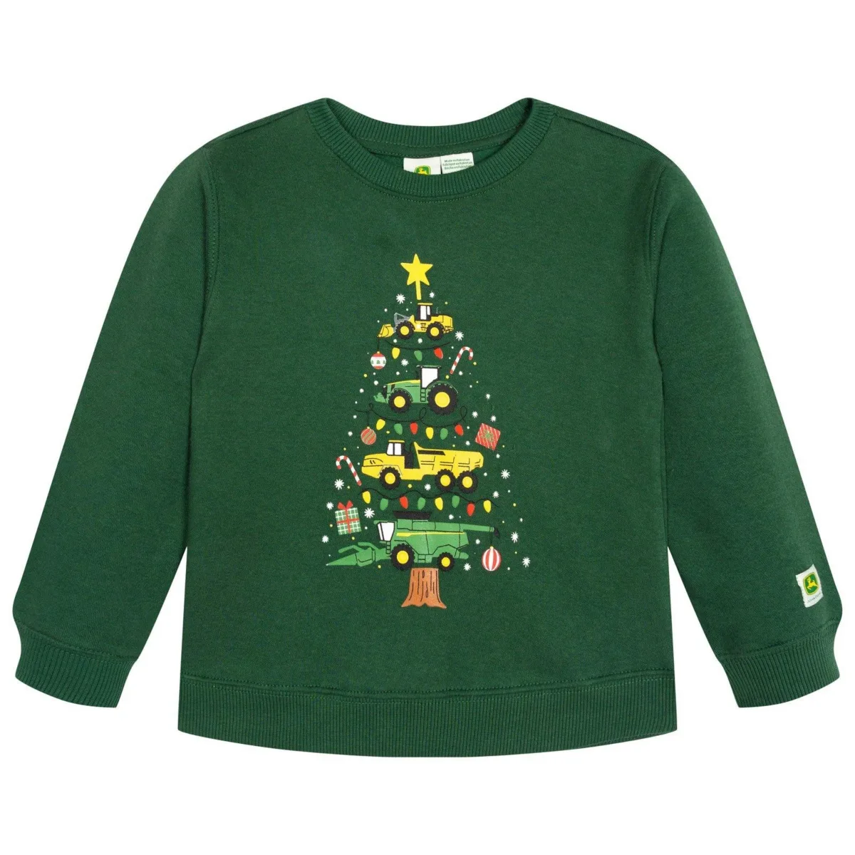 Holiday Cotton-Blend Fleece Pullover by John Deere
