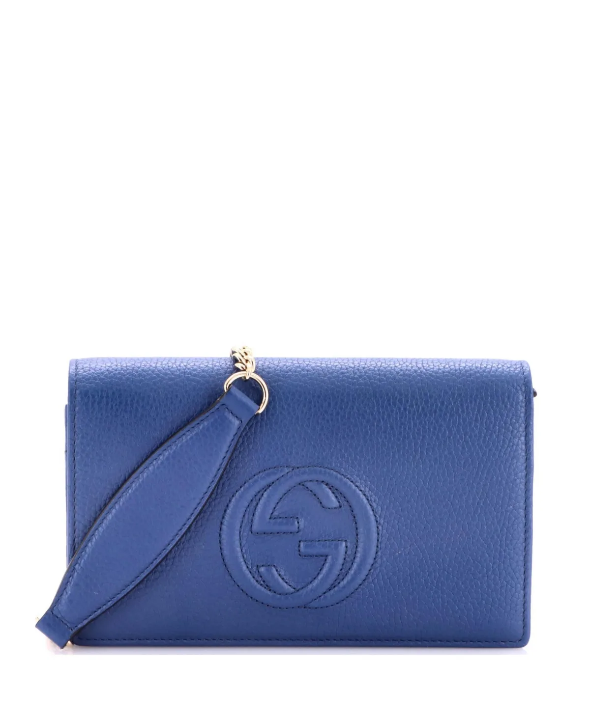 Pre-Owned Soho Wallet on Chain Leather by Gucci