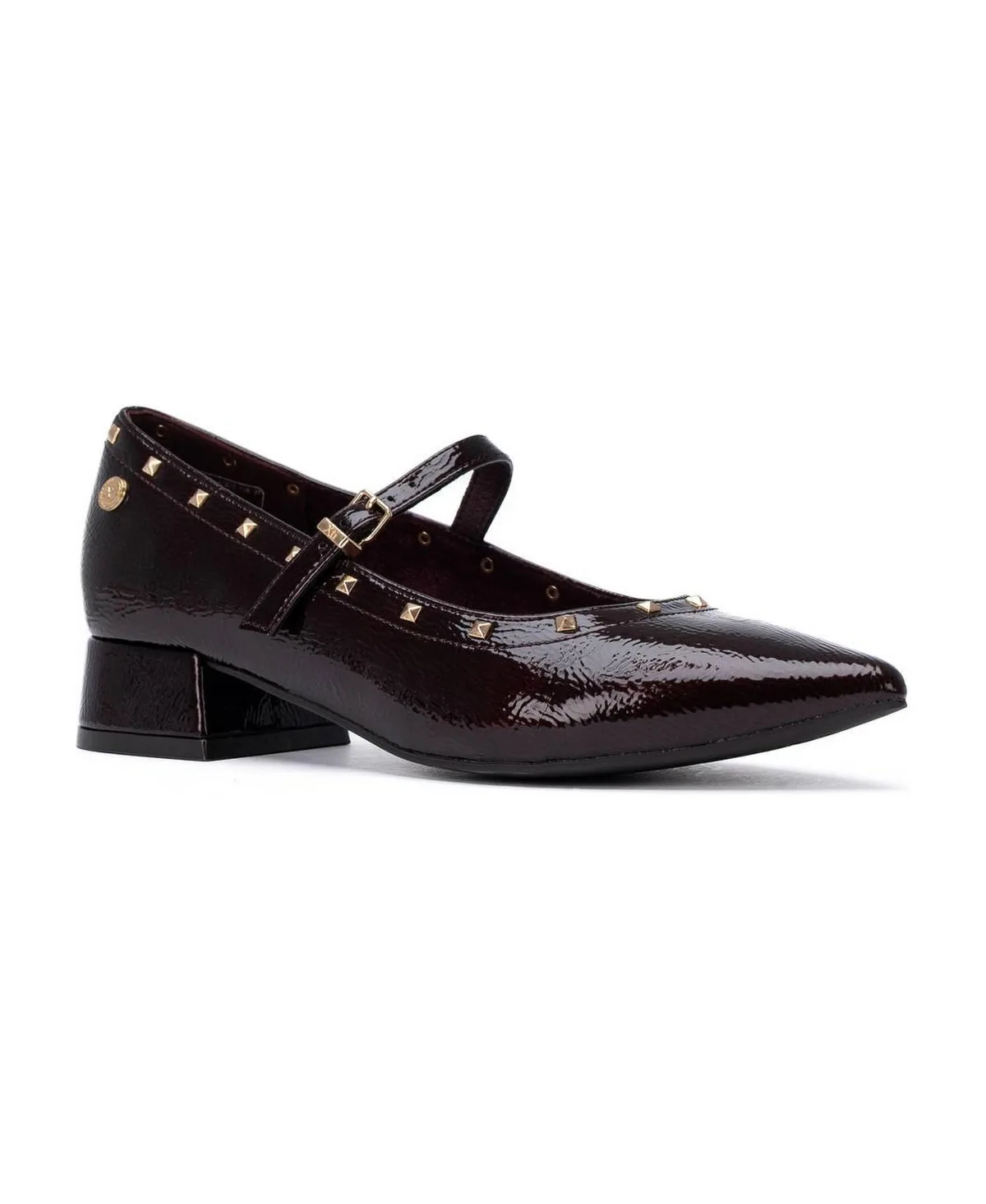 Patent Leather Low-Heel Mary Jane Shoes by Xti