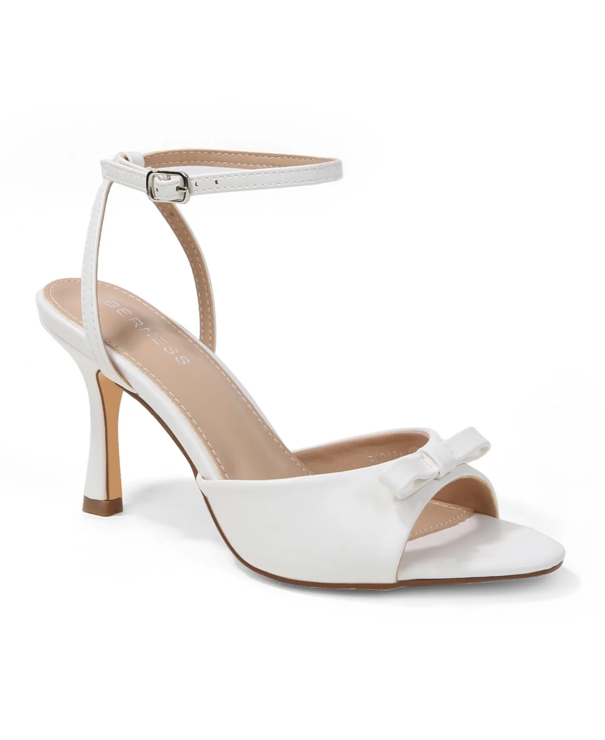 Farida Bow Accent Ankle Strap Heeled Sandals