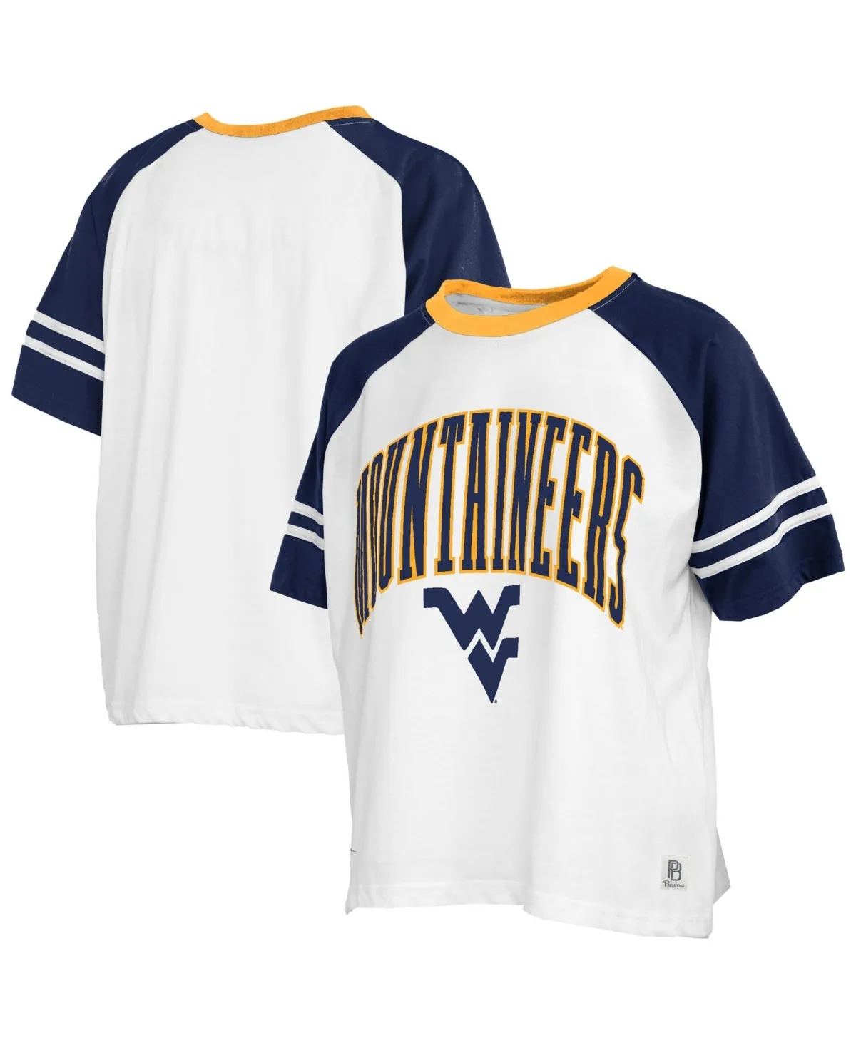 West Virginia Mountaineers Colorblock Oversized T-Shirt by Pressbox