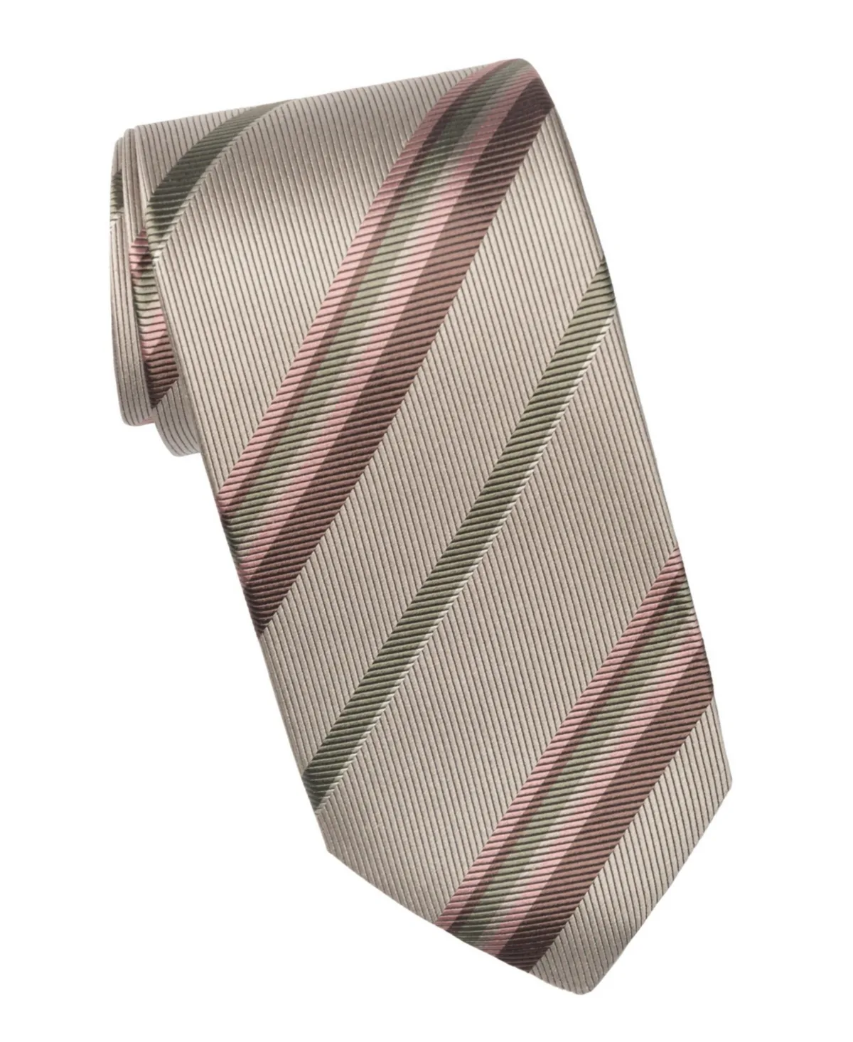 Lugano Extra Long Silk Jacquard Stripe Tie by Elizabetta