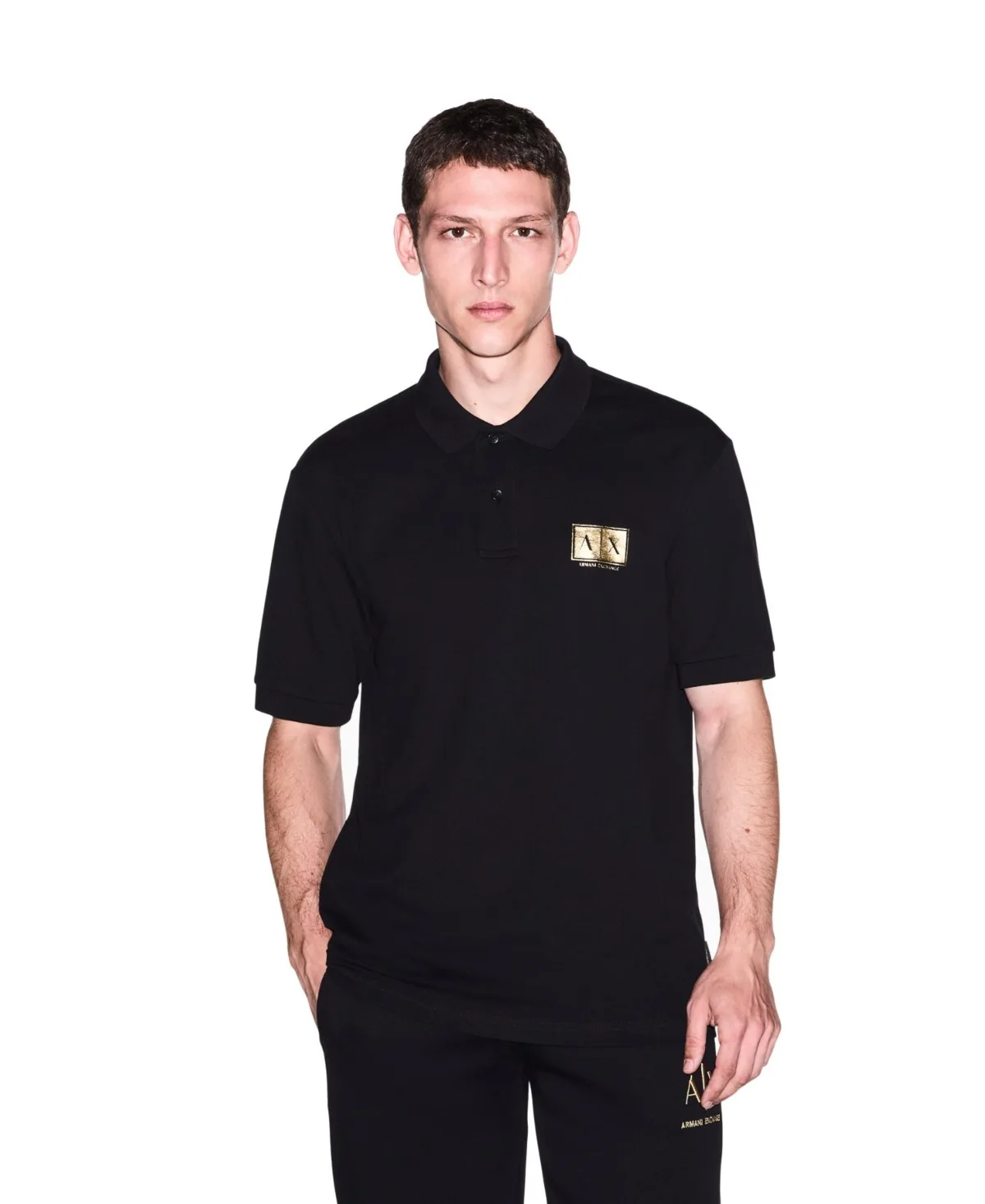 A - x Armani Exchange Slim Fit Logo Polo Shirt by Armani